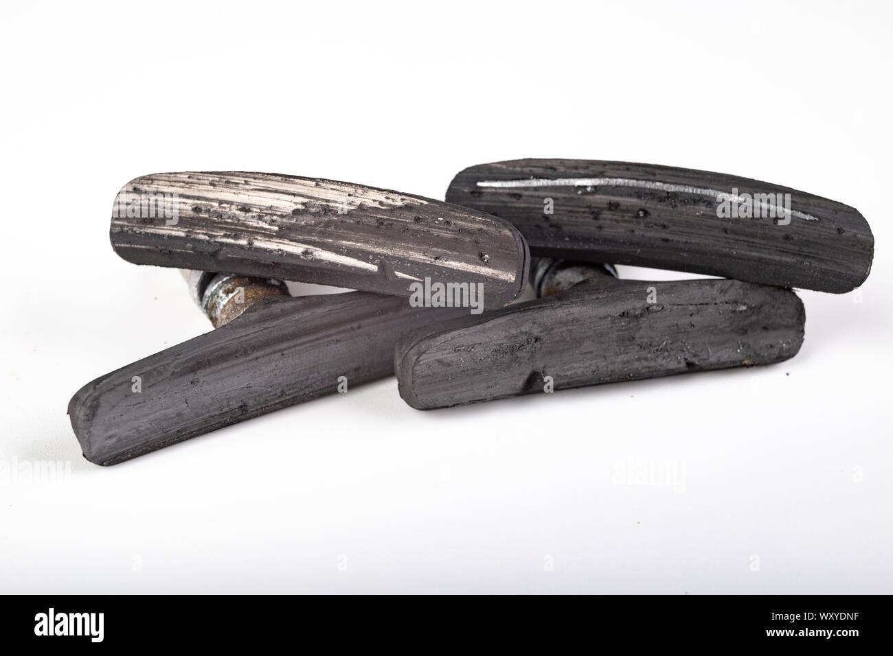 worn bike brake pads