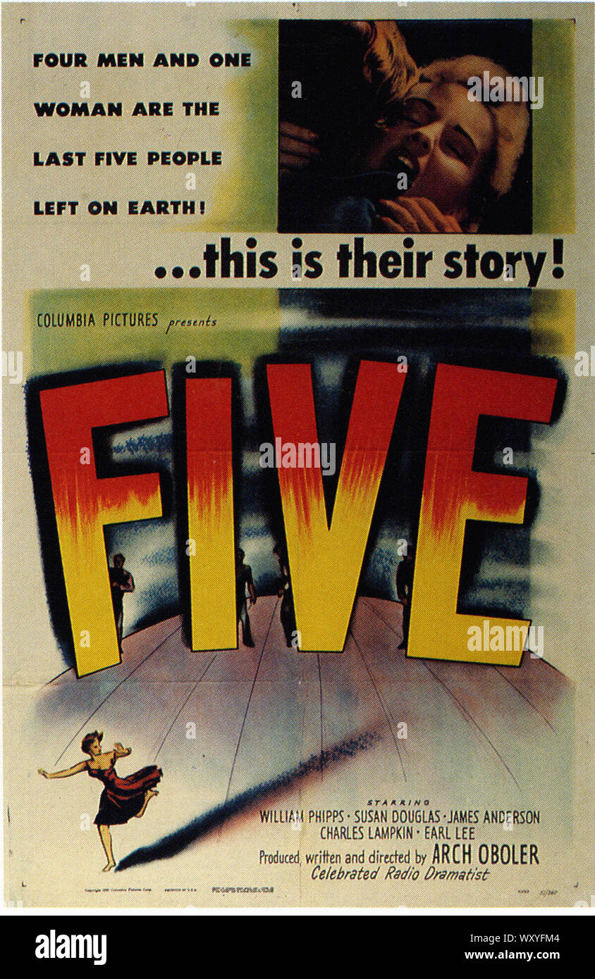 Five 1951 - Vintage Movie Poster Stock Photo - Alamy