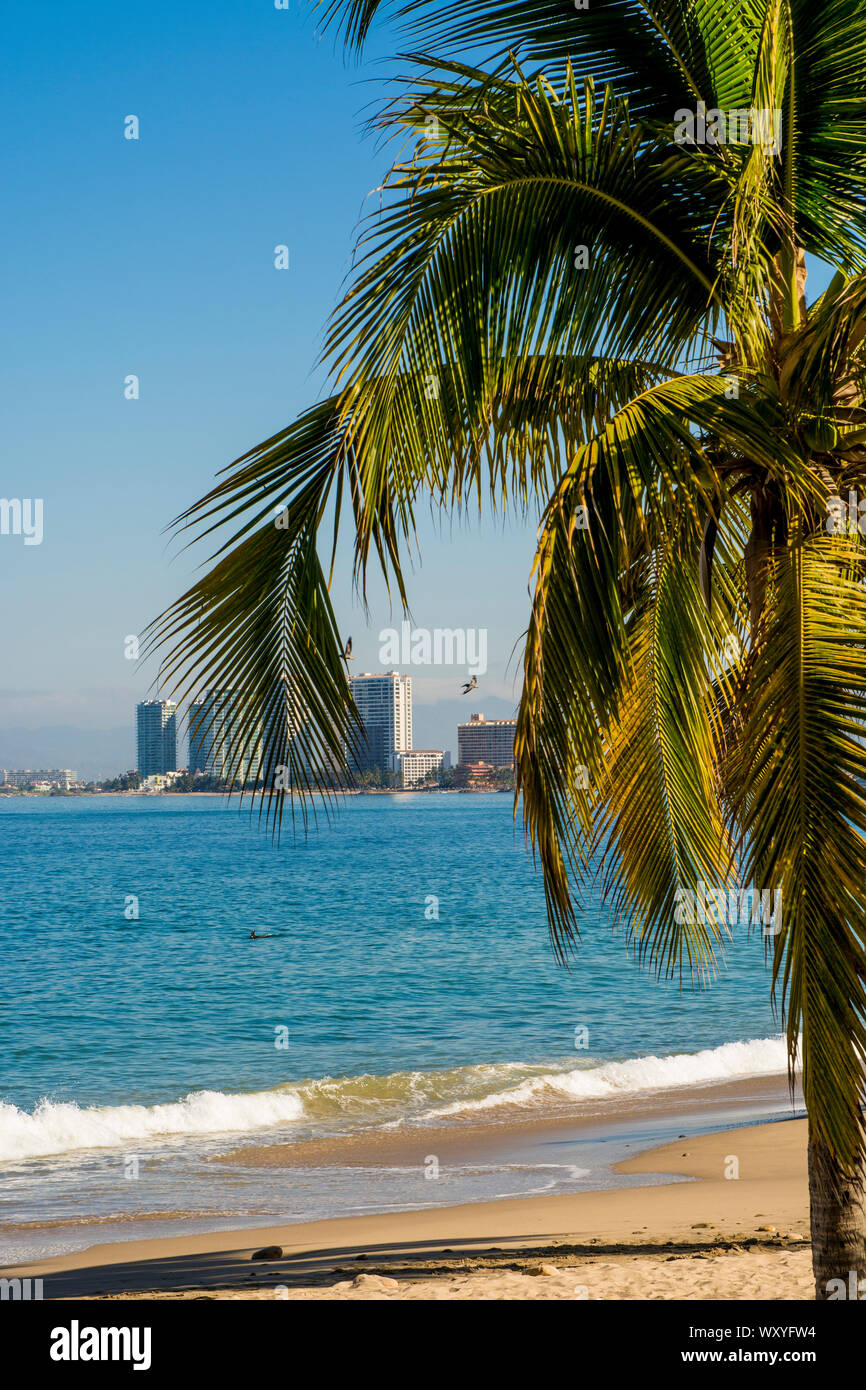 Playa Los Muertos beach, Puerto Vallarta, Jalisco, Mexico Stock Photo
