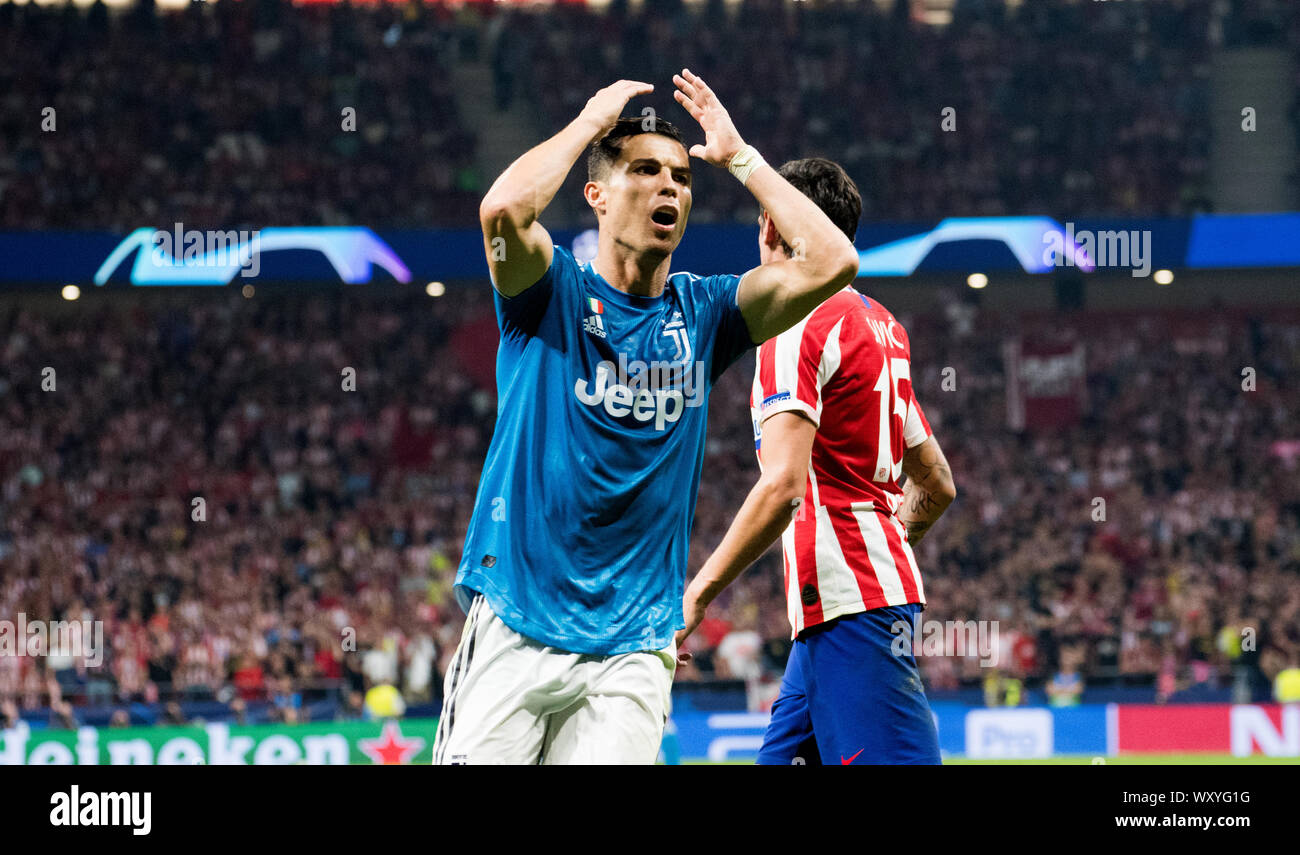 FILE - In this Sept. 18, 2019, file photo, Juventus' Cristiano Ronaldo  looks back during a Champions League Group D soccer match in Madrid, Spain.  A federal magistrate judge in Nevada is