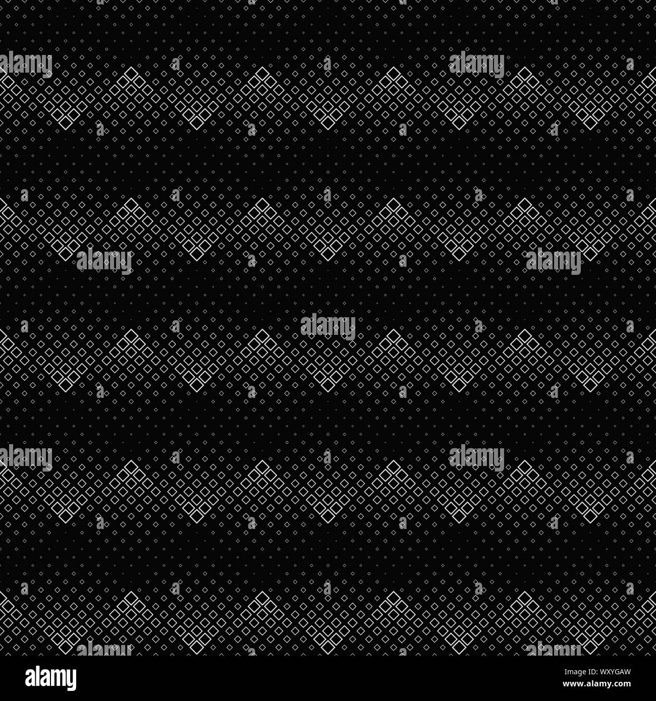 Seamless geometrical square pattern background - black and white vector ...