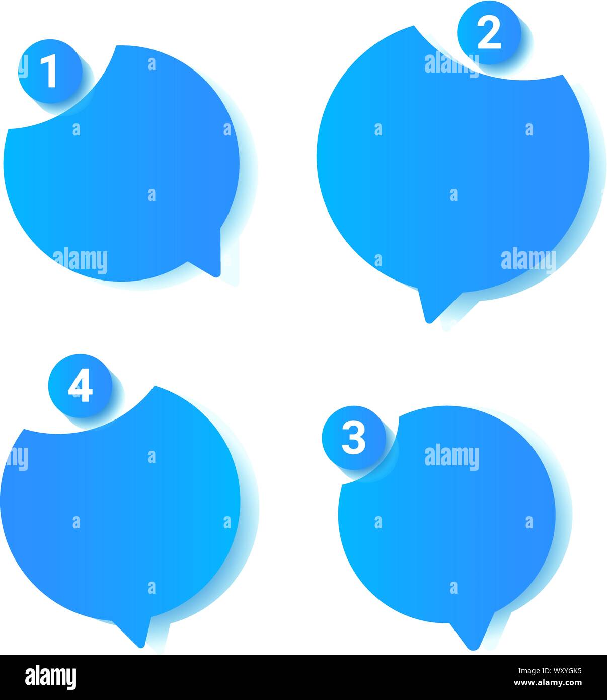 Smart Phone chatting sms template bubbles Stock Vector Image & Art - Alamy