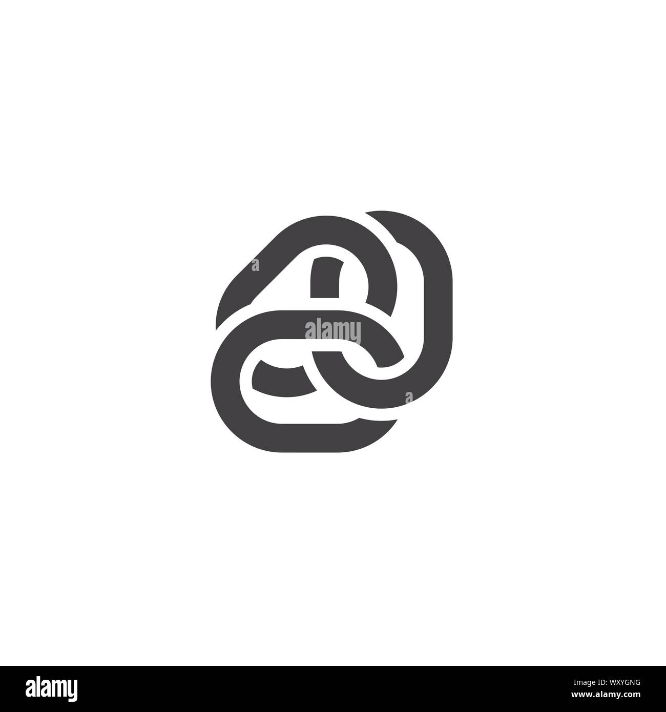 Chain graphic design template vector isolated illustration Stock Vector