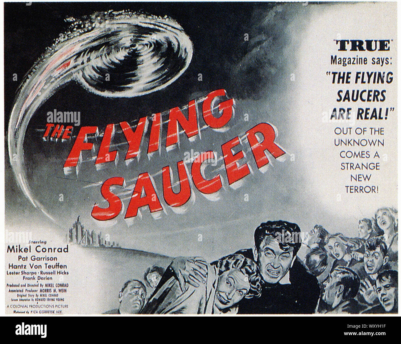 The Flying Saucer 1950 Vintage Movie Poster Stock Photo Alamy