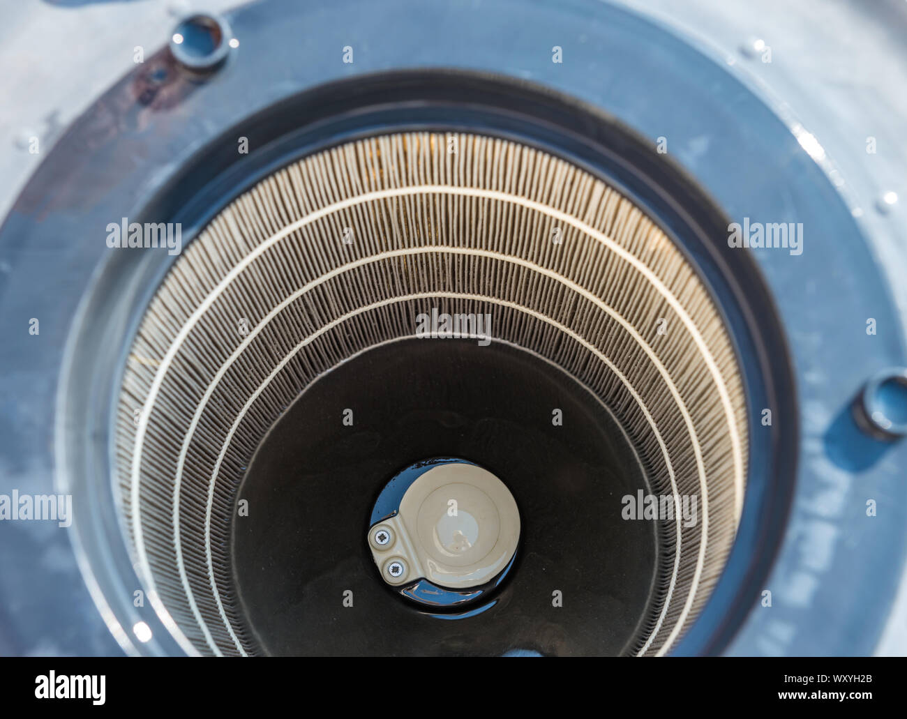Cartridge pool filter Stock Photo Alamy