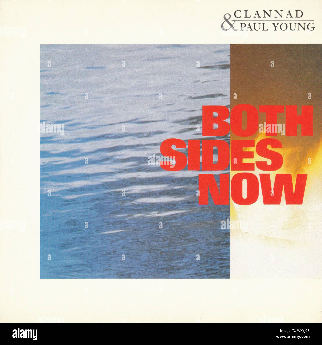 Clannad Paul Young Both Sides Now Vintage 7 Inches Record Cover Stock Photo Alamy