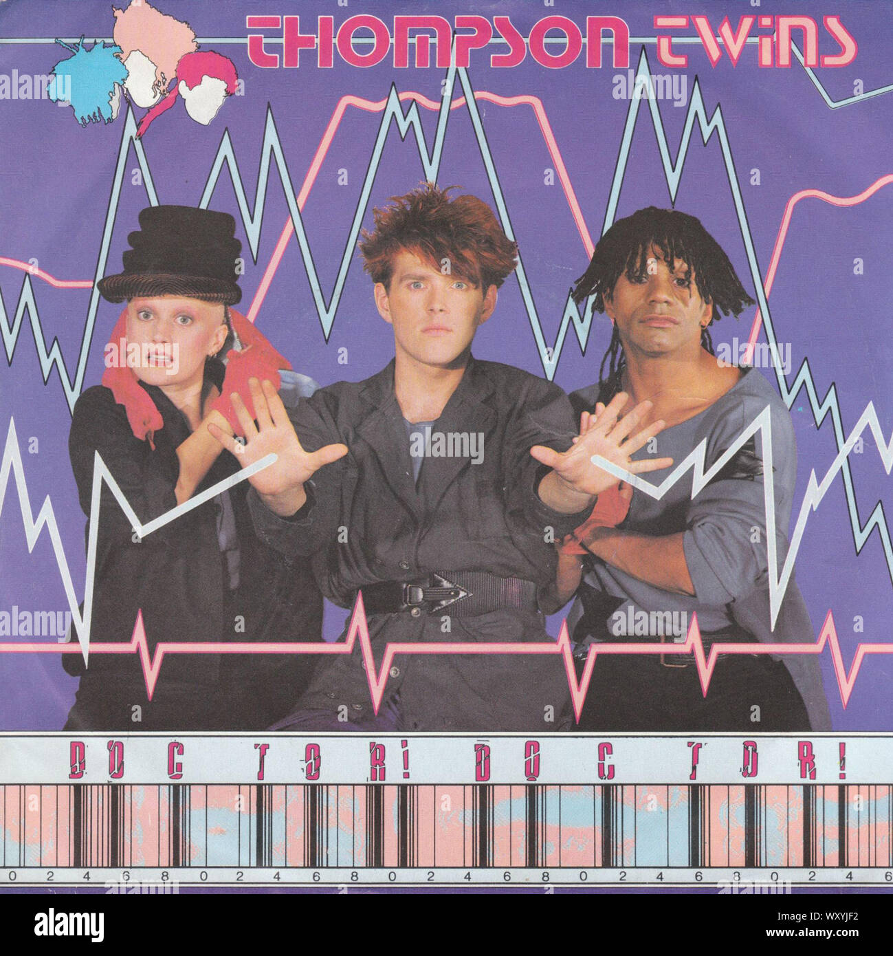 Thompson Twins - Doctor Doctor - Vintage 7'' inches record cover