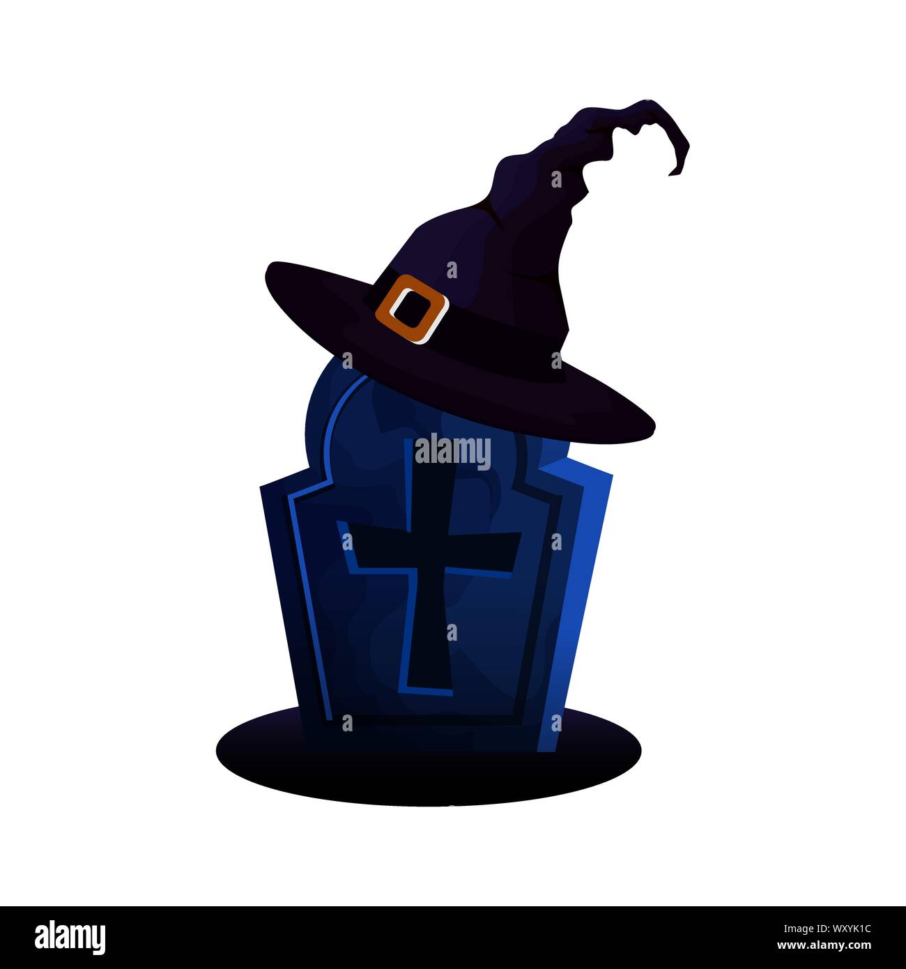 halloween tomb with hat witch Stock Vector Image &amp; Art - Alamy