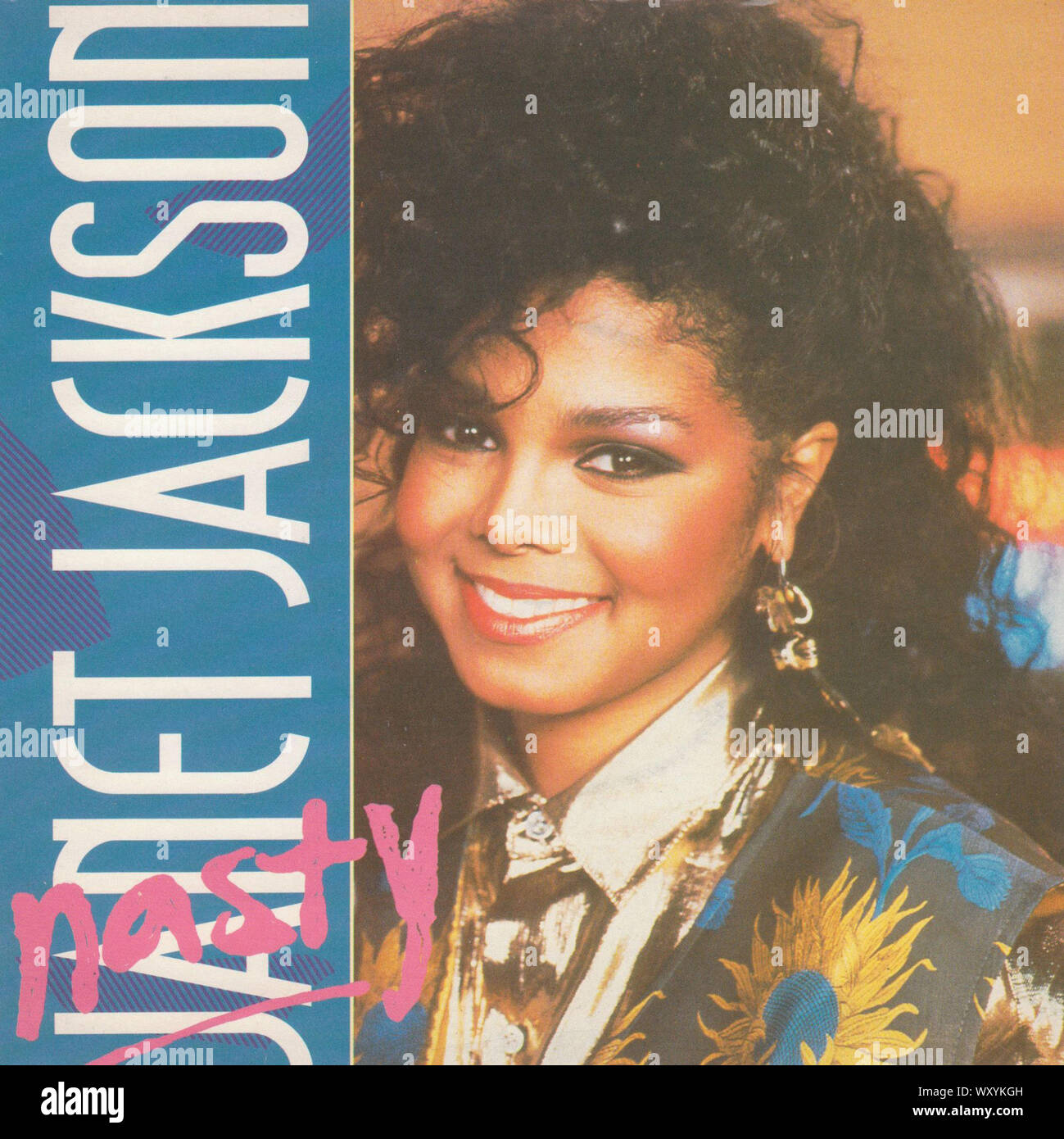 Janet Jackson - Nasty - Vintage 7'' inches record cover Stock