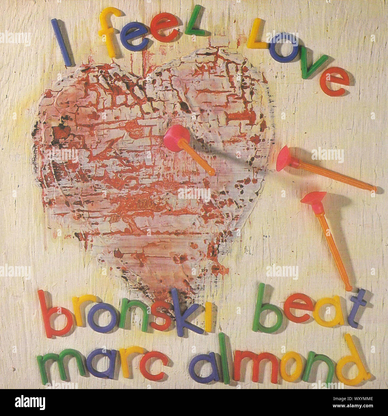 Bronski Beat - I Feel Love - Vintage 7'' inches record cover Stock Photo -  Alamy