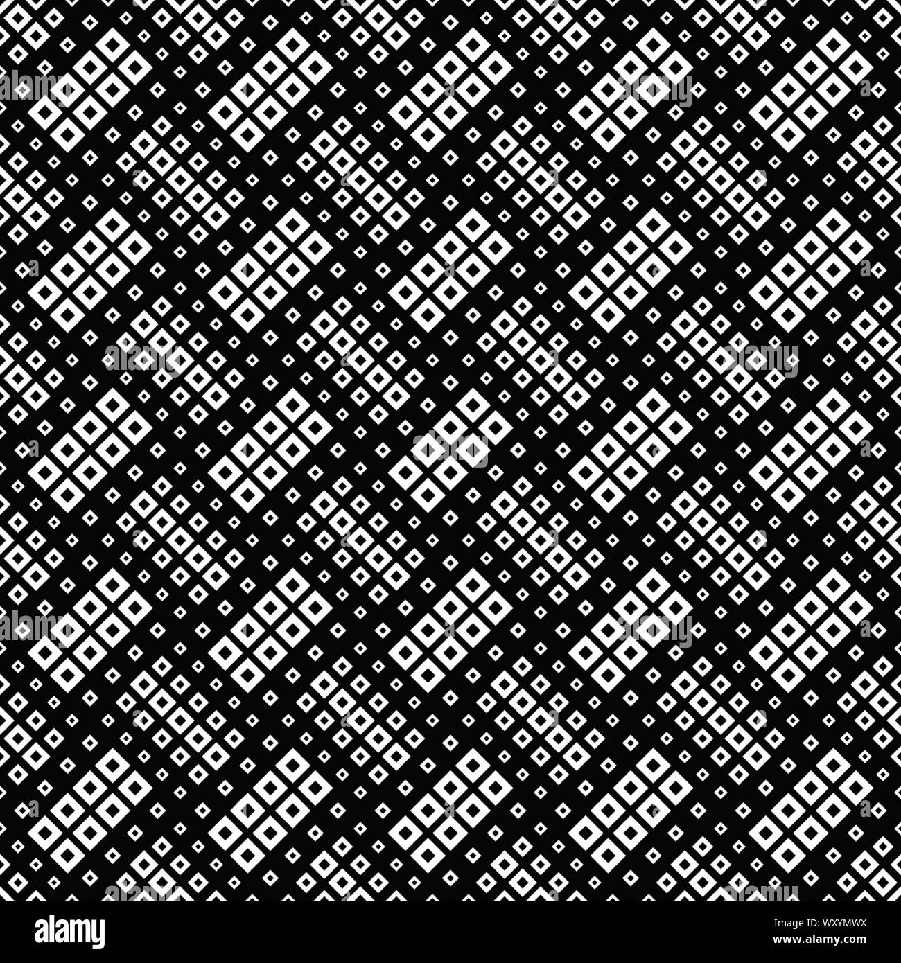 Geometrical seamless black and white diagonal square pattern background