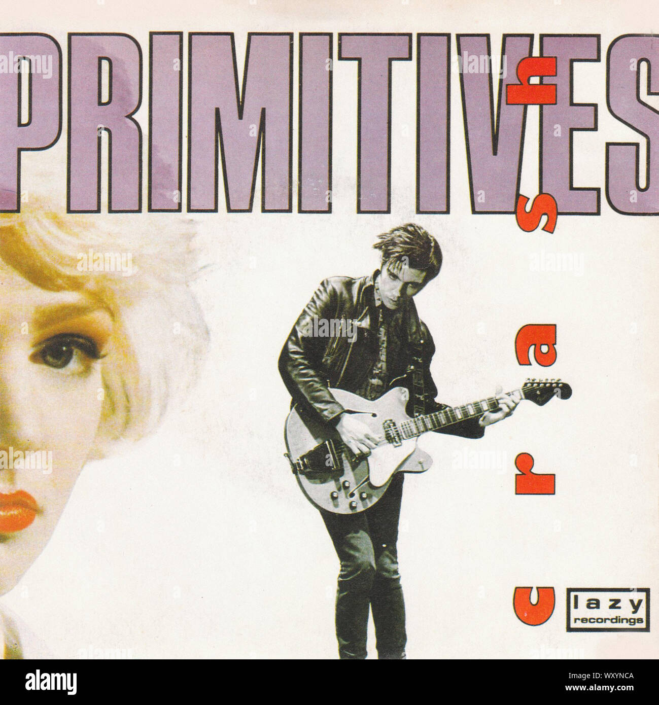 The Primitives Crash Vintage 7'' inches record cover Stock Photo