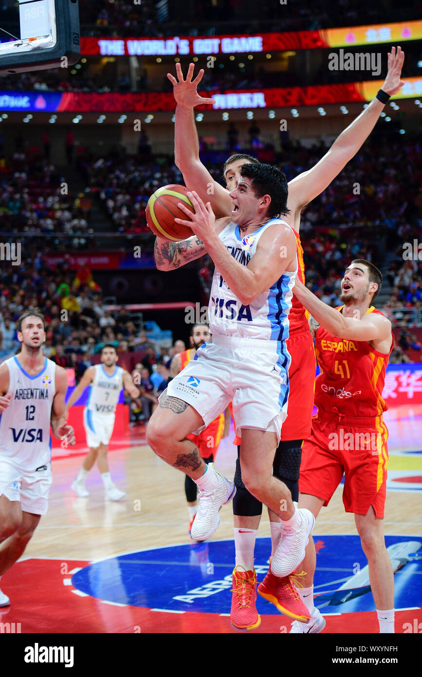 Gabriel Deck (Argentina) vs. Spain. FIBA Basketball World Cup China 2019,  Final game Stock Photo - Alamy