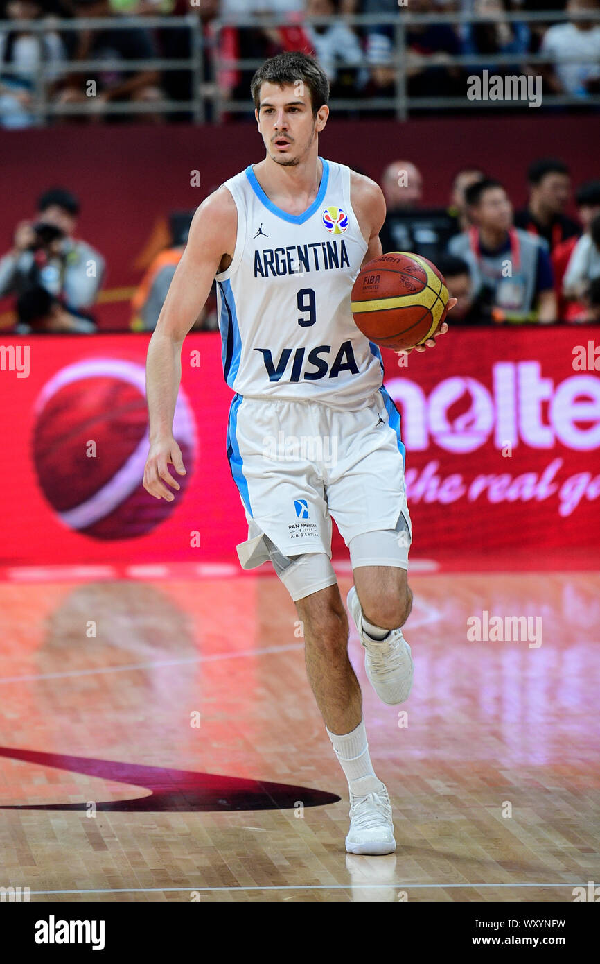 Nicolás Brussino (Argentina). FIBA Basketball World Cup China 2019, Final game Stock Photo