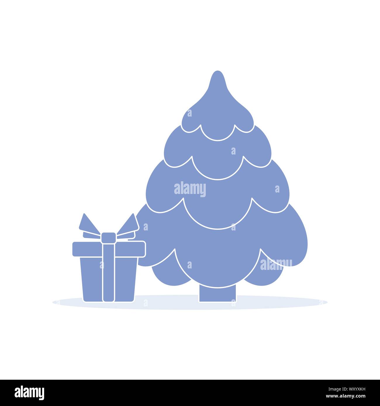 Happy new year 2020, Merry Christmas vector illustration with Christmas ...