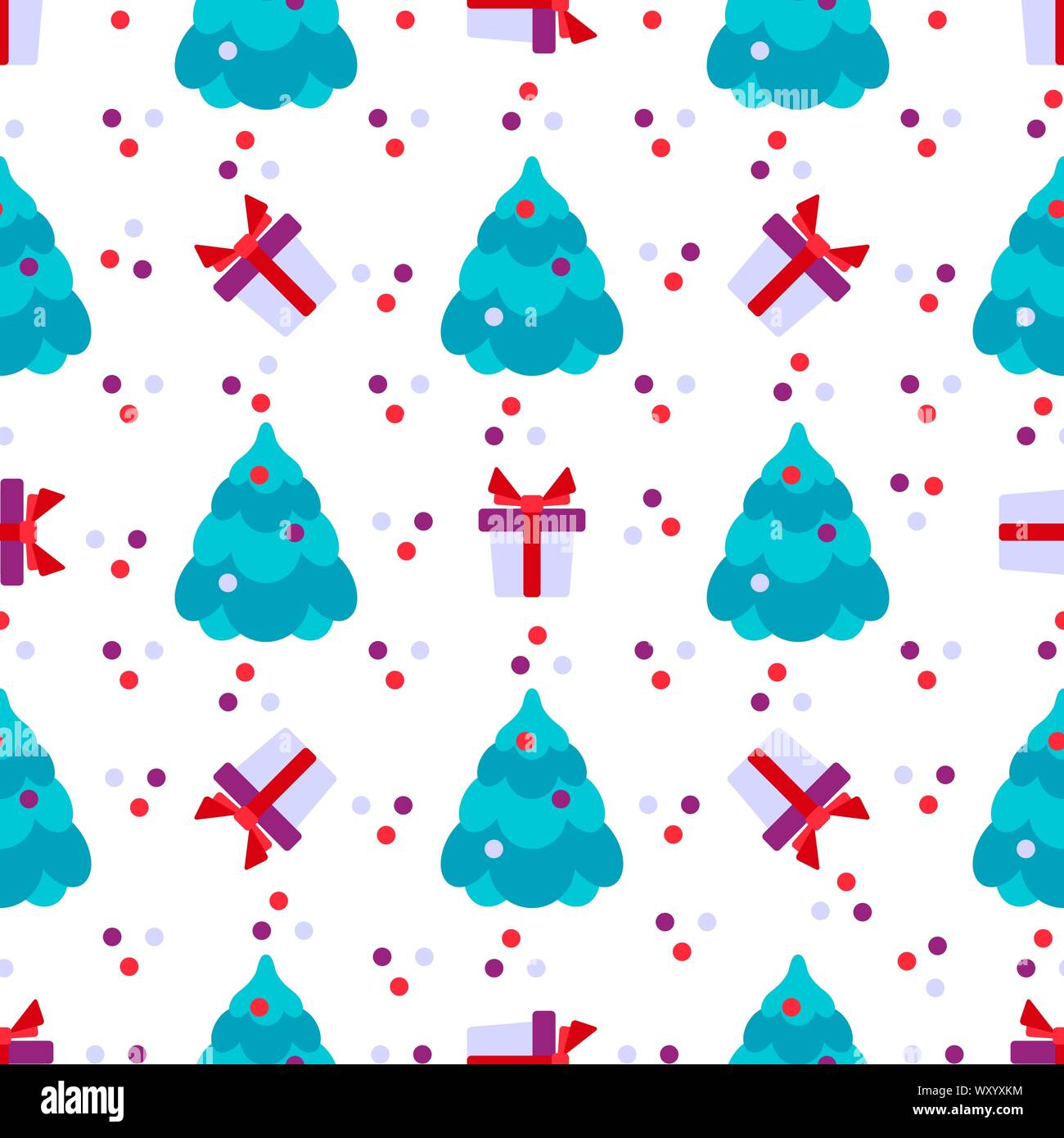 Happy new year 2020, Merry Christmas vector seamless pattern with ...