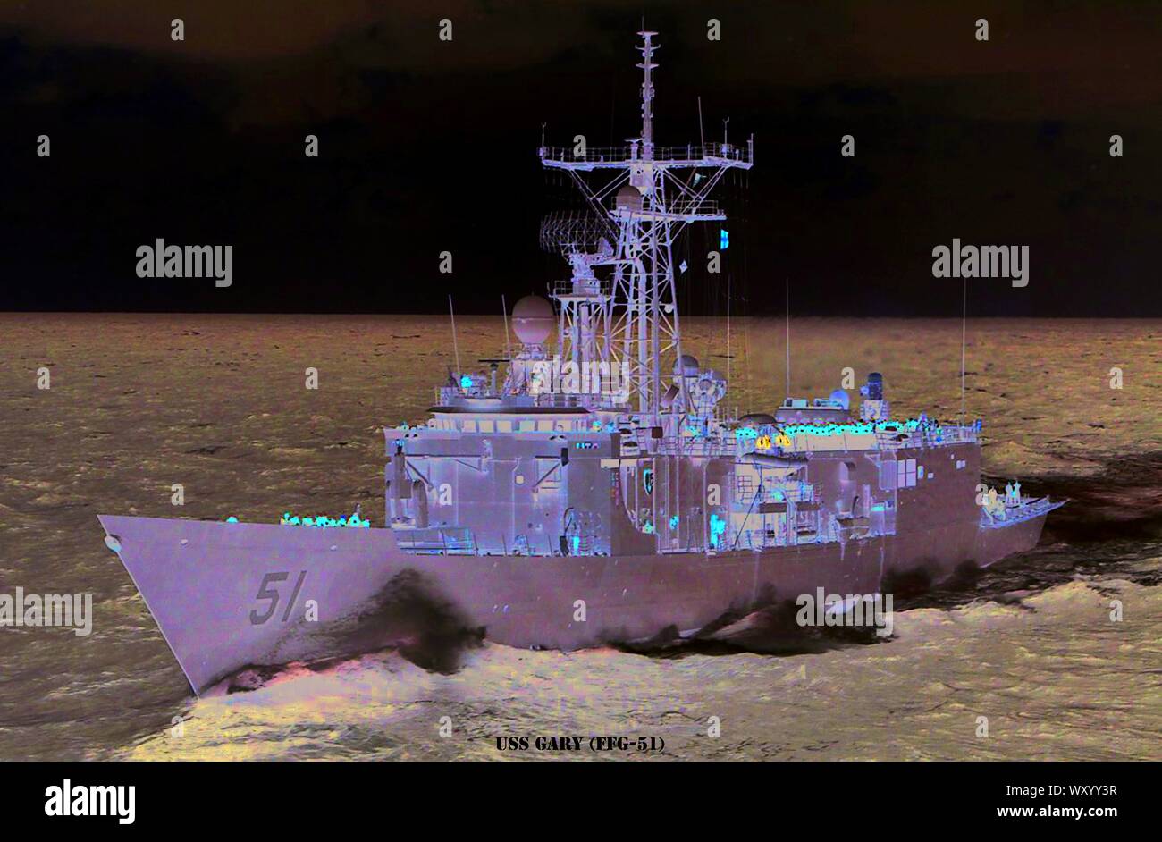 USS GARY (FFG-51) Stock Photo