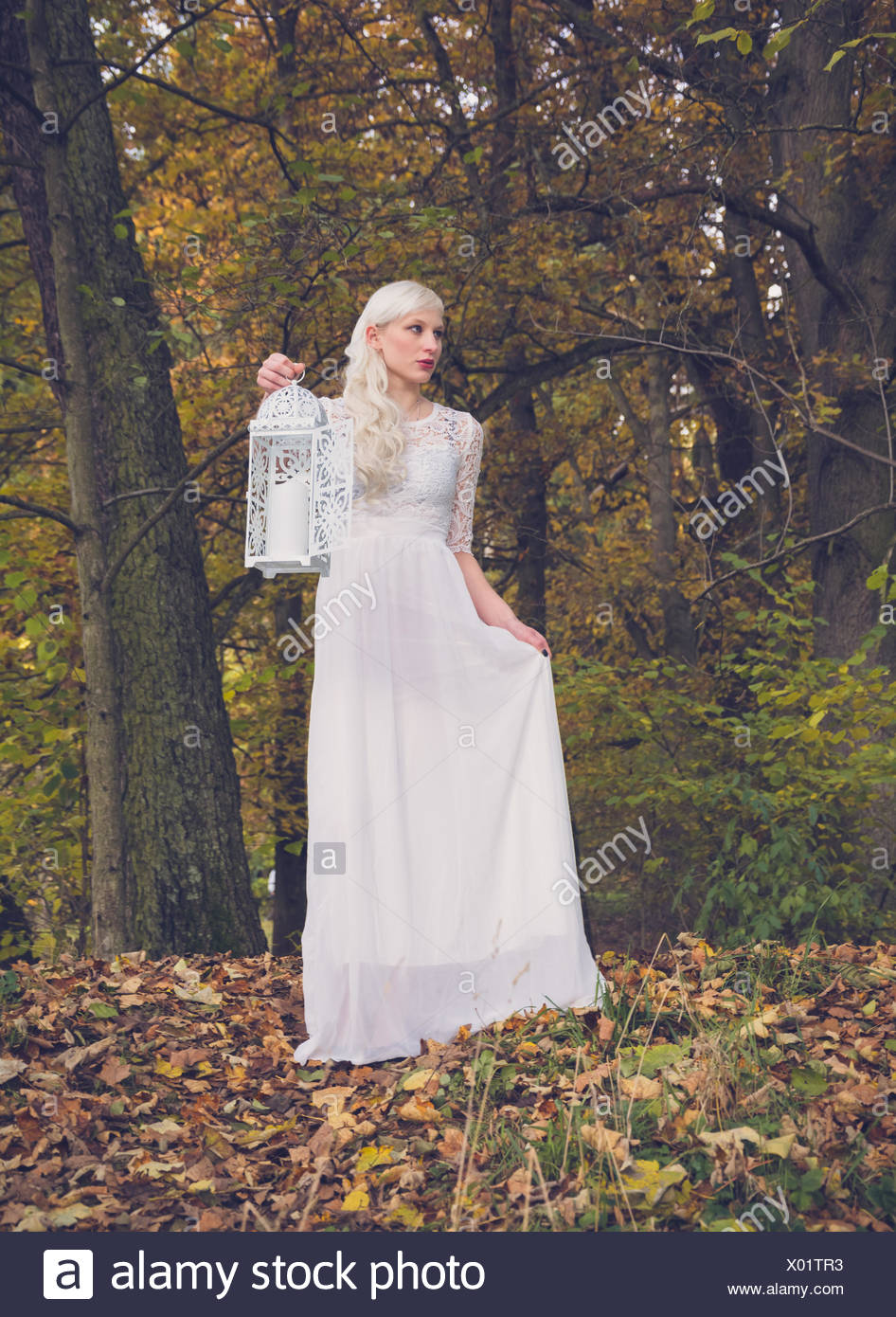 girl with white dress