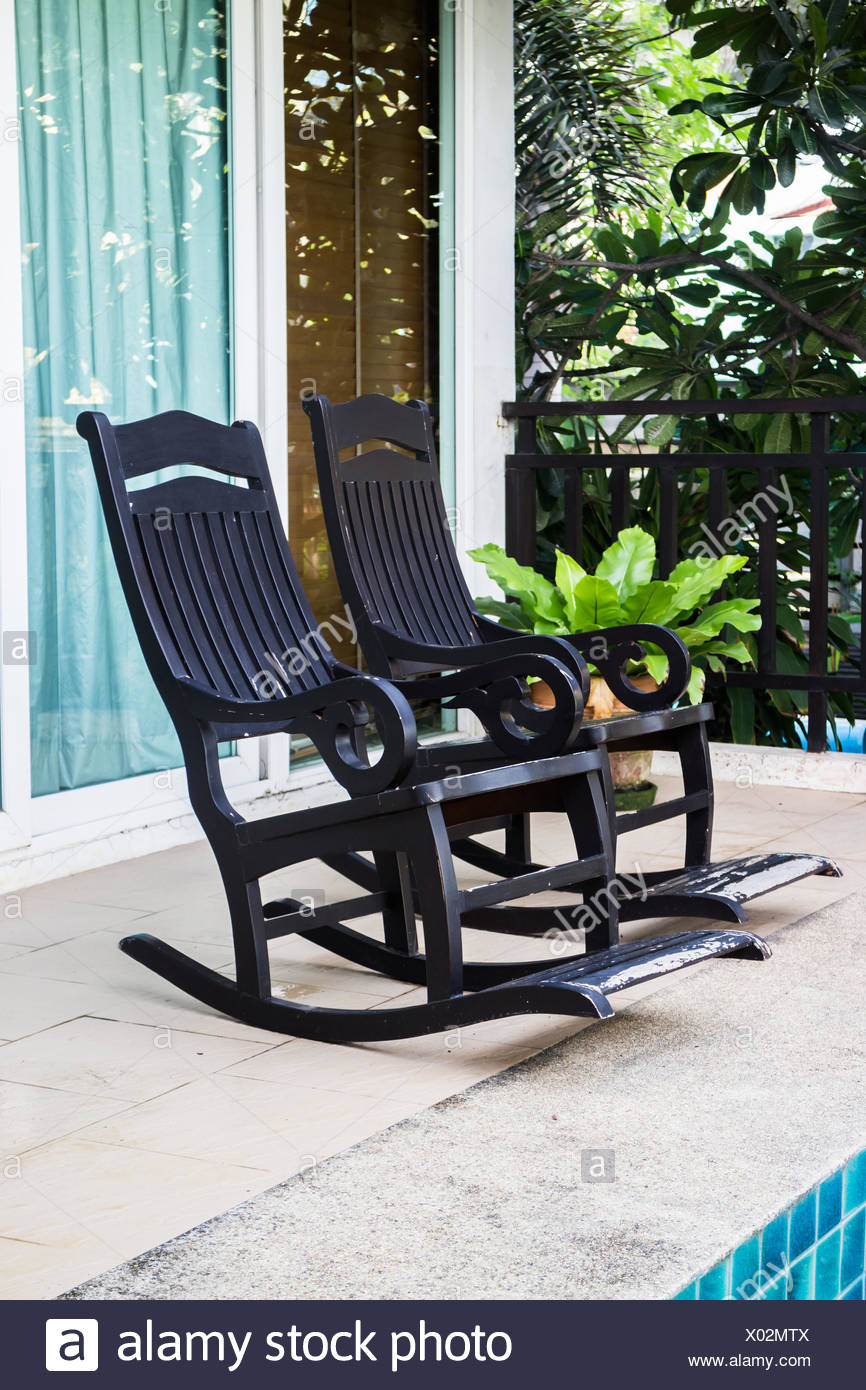 Vintage Wooden Arm Chairs Stock Photo Stock Photo Alamy