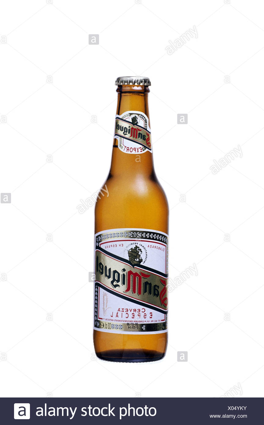 Food And Beverages Alcohol Beer Bottle San Miguel Cerveza