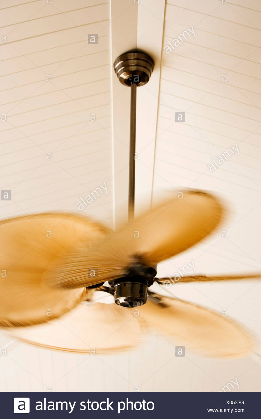 Beach Style Spinning Ceiling Fan Stock Photo 275478072 Alamy