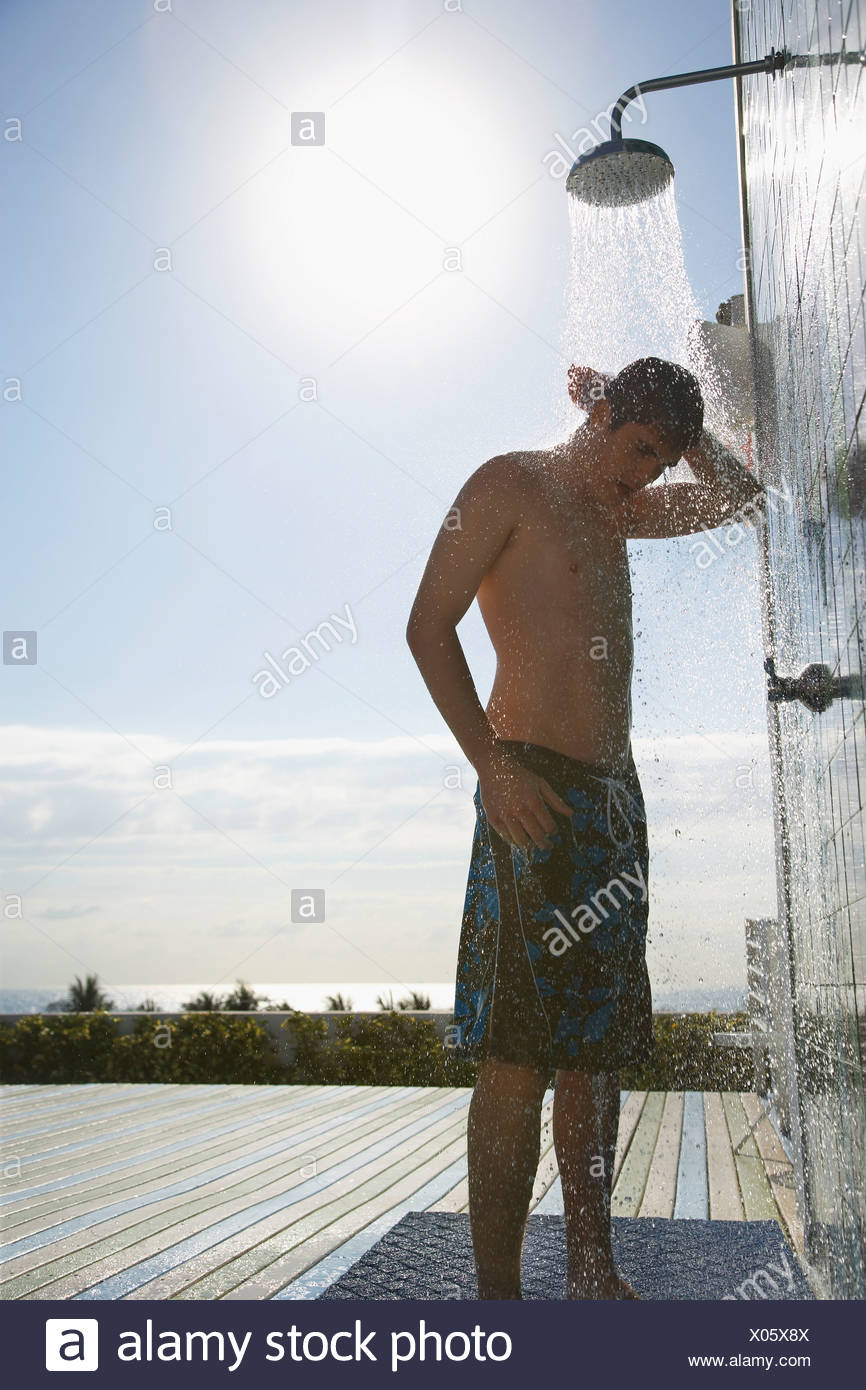 Boys shower teen It’s more