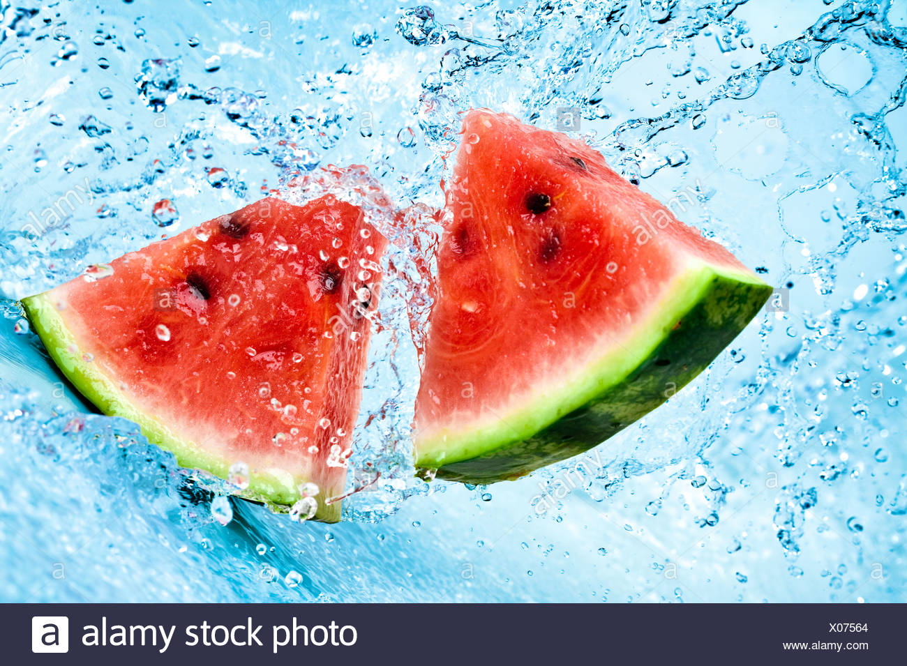 Watermelon And Water Stock Photo Alamy
