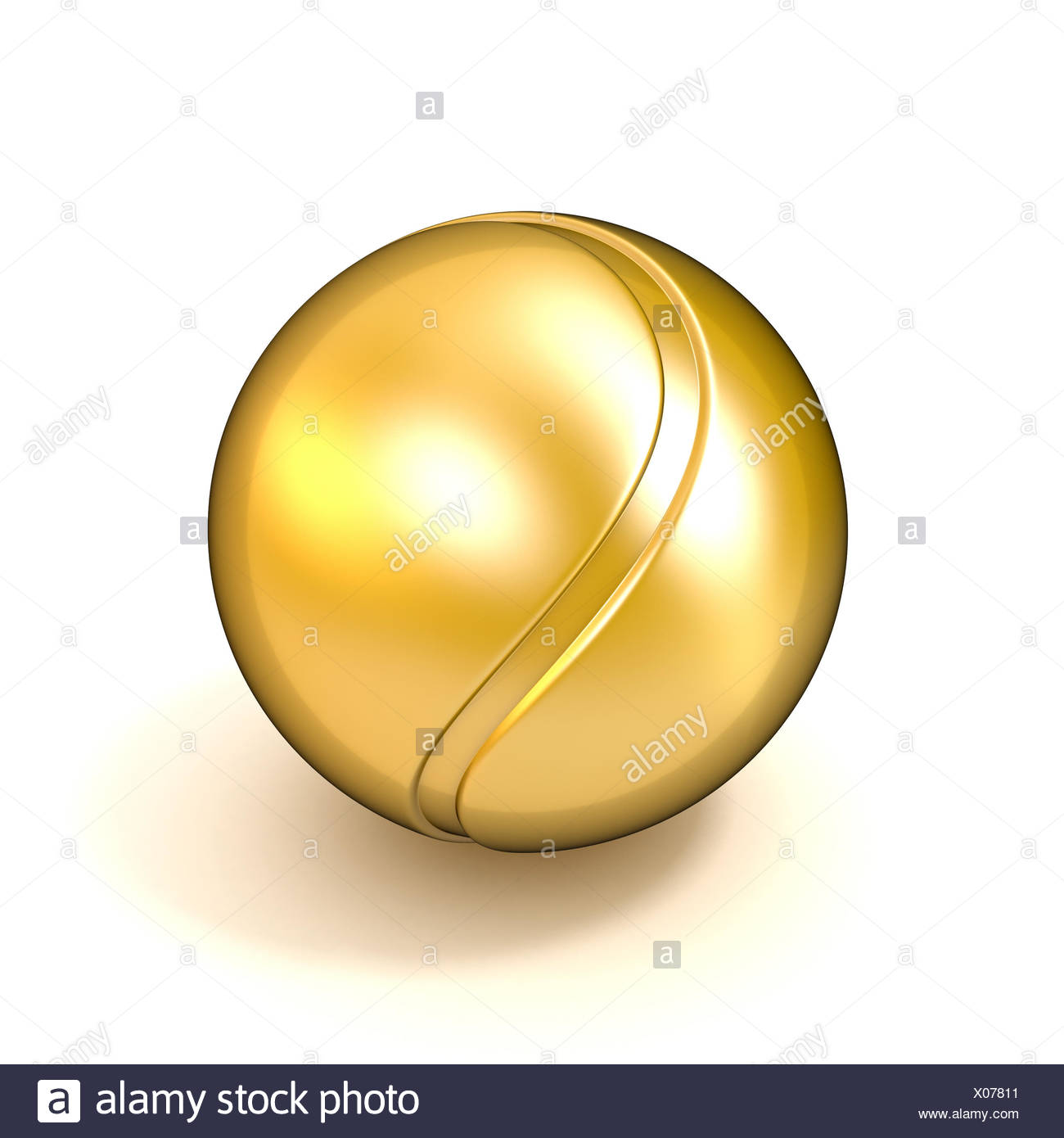 golden tennis ball