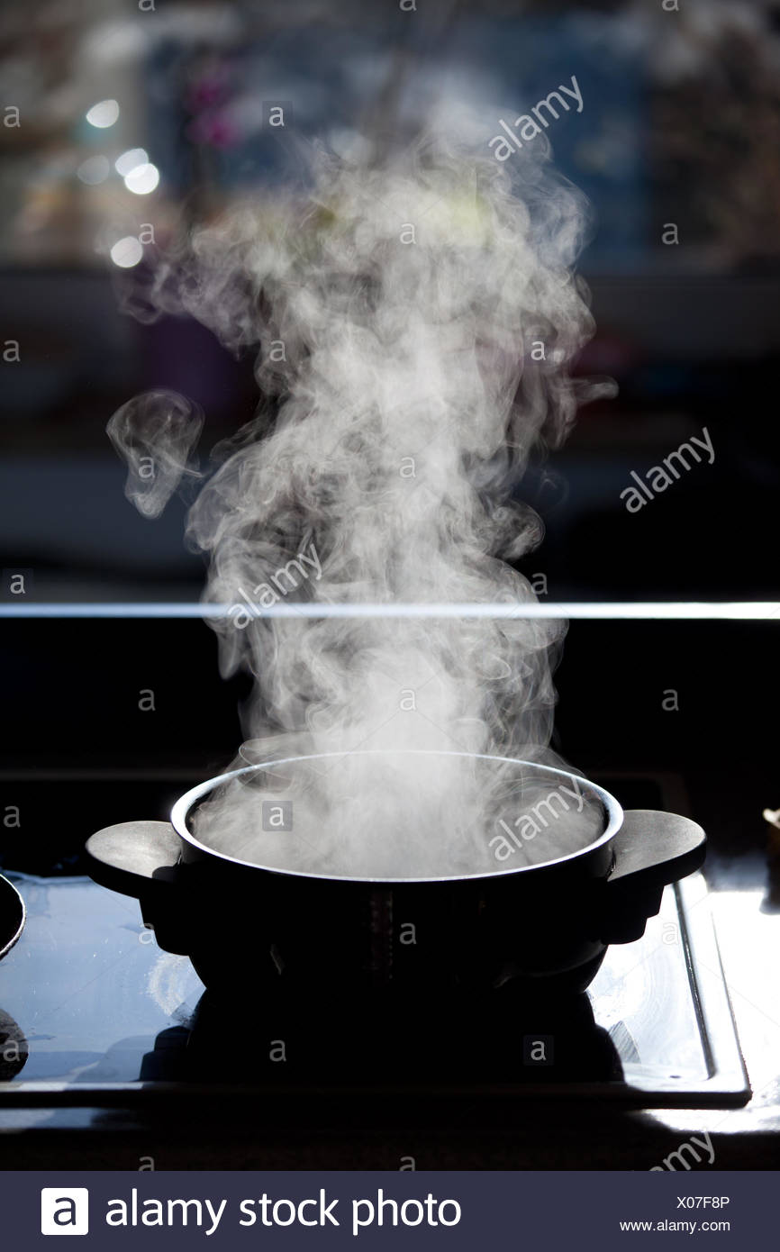 Stove Steam Kettle Kitchen High Resolution Stock Photography and Images