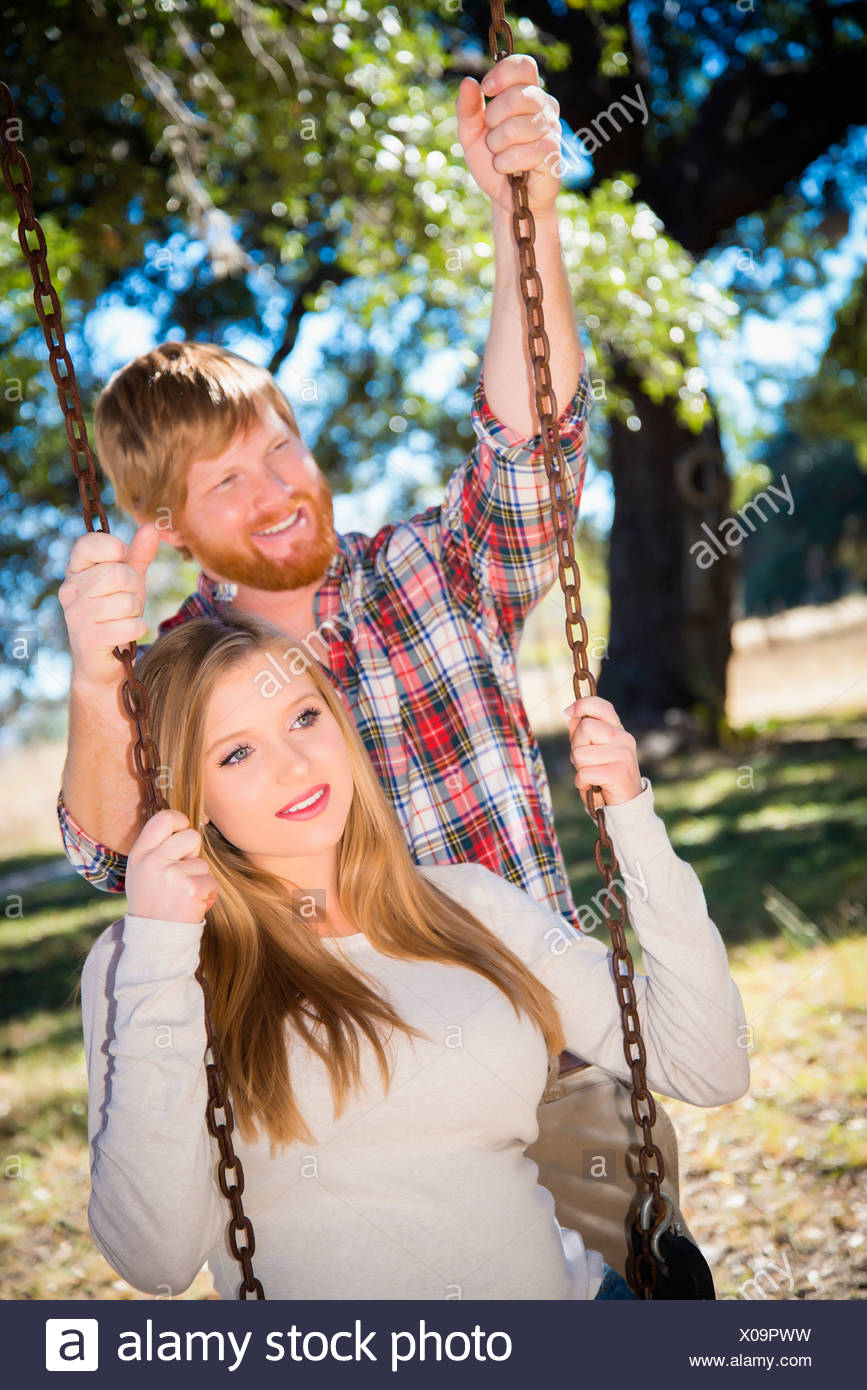 Usa Texas Pregnant Wife Swinging While Husband Standing