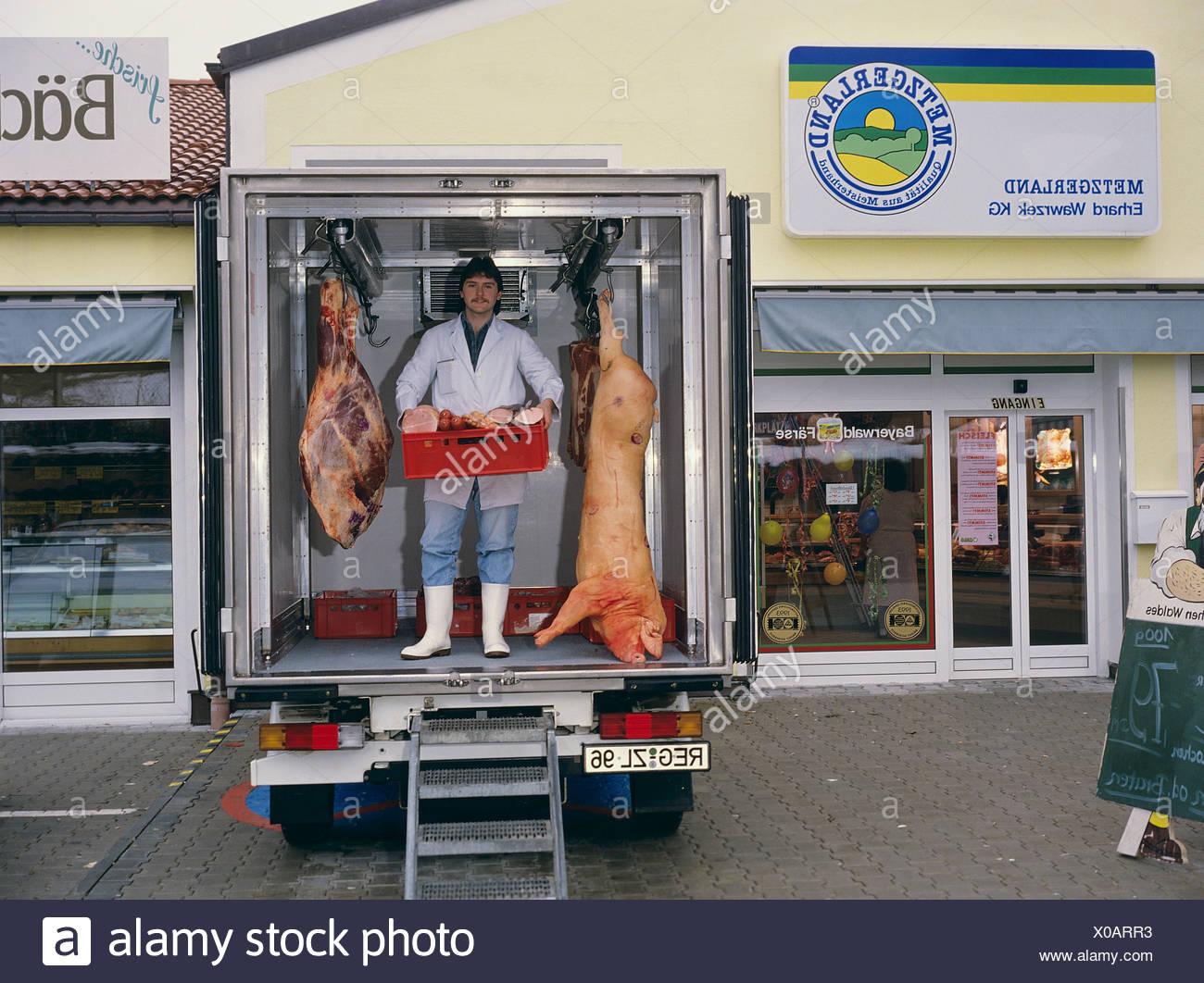 Meat In Deliver Truck Stock Photos & Meat In Deliver Truck Stock Images