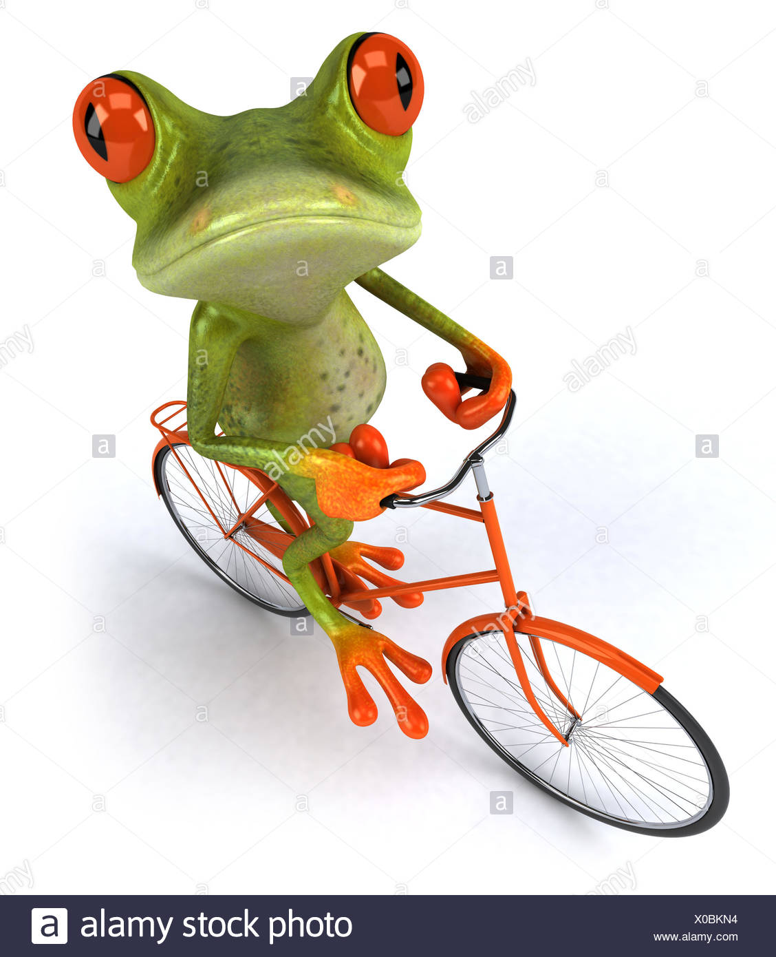 green frog bike
