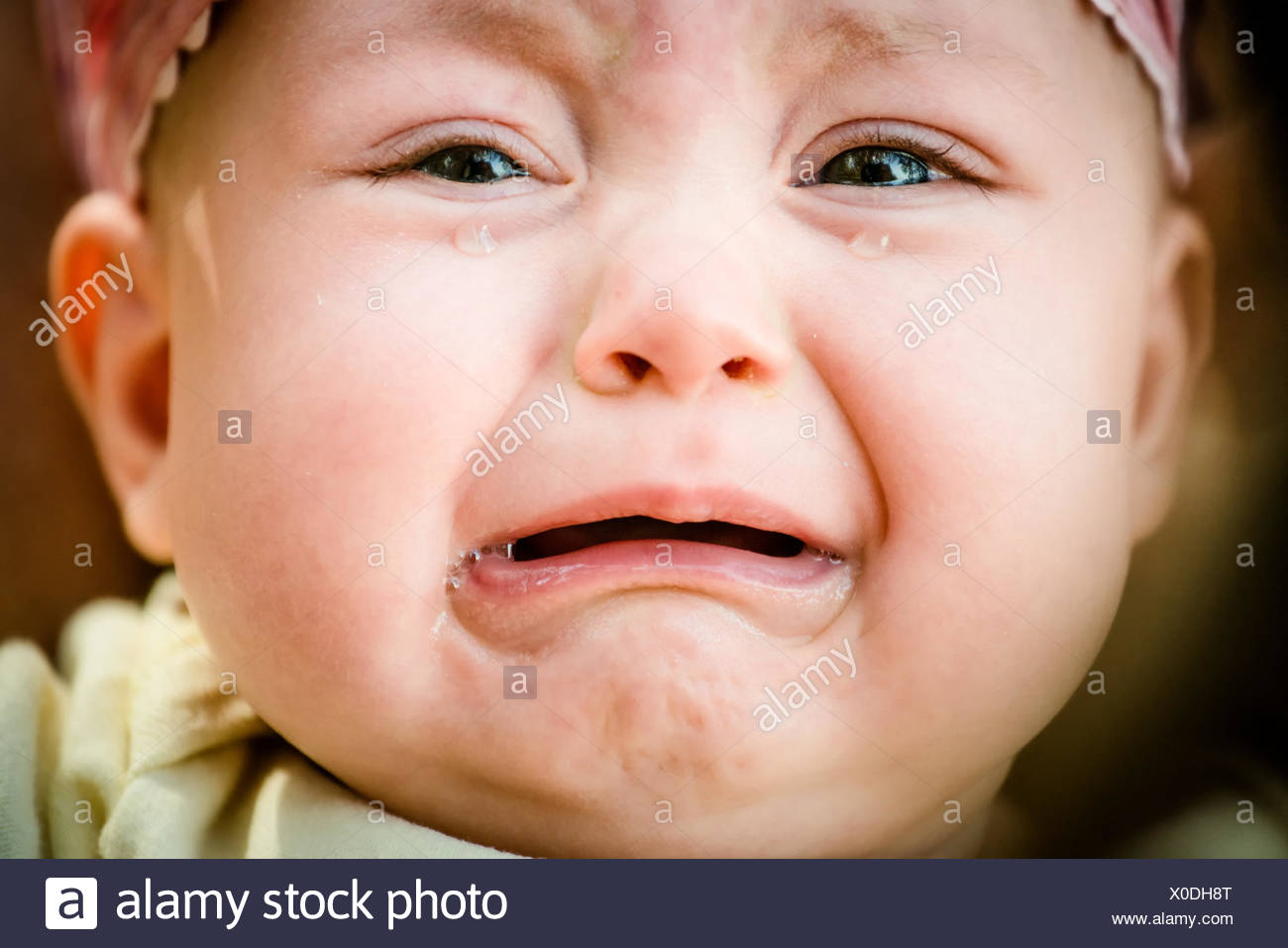 newborn crying tears