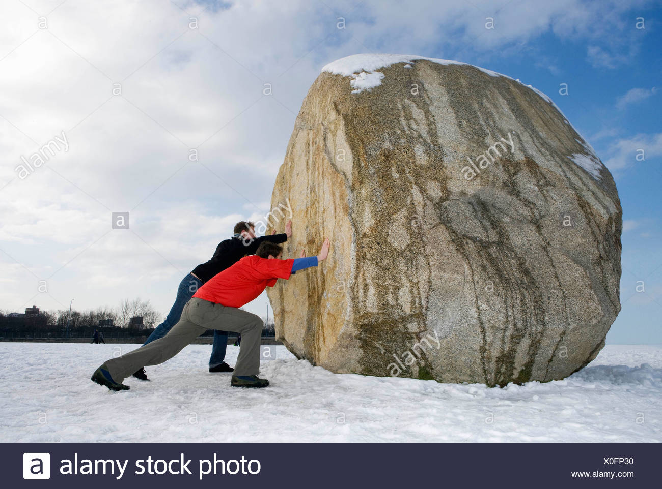 Pushing Boulder High Resolution Stock Photography and Images - Alamy