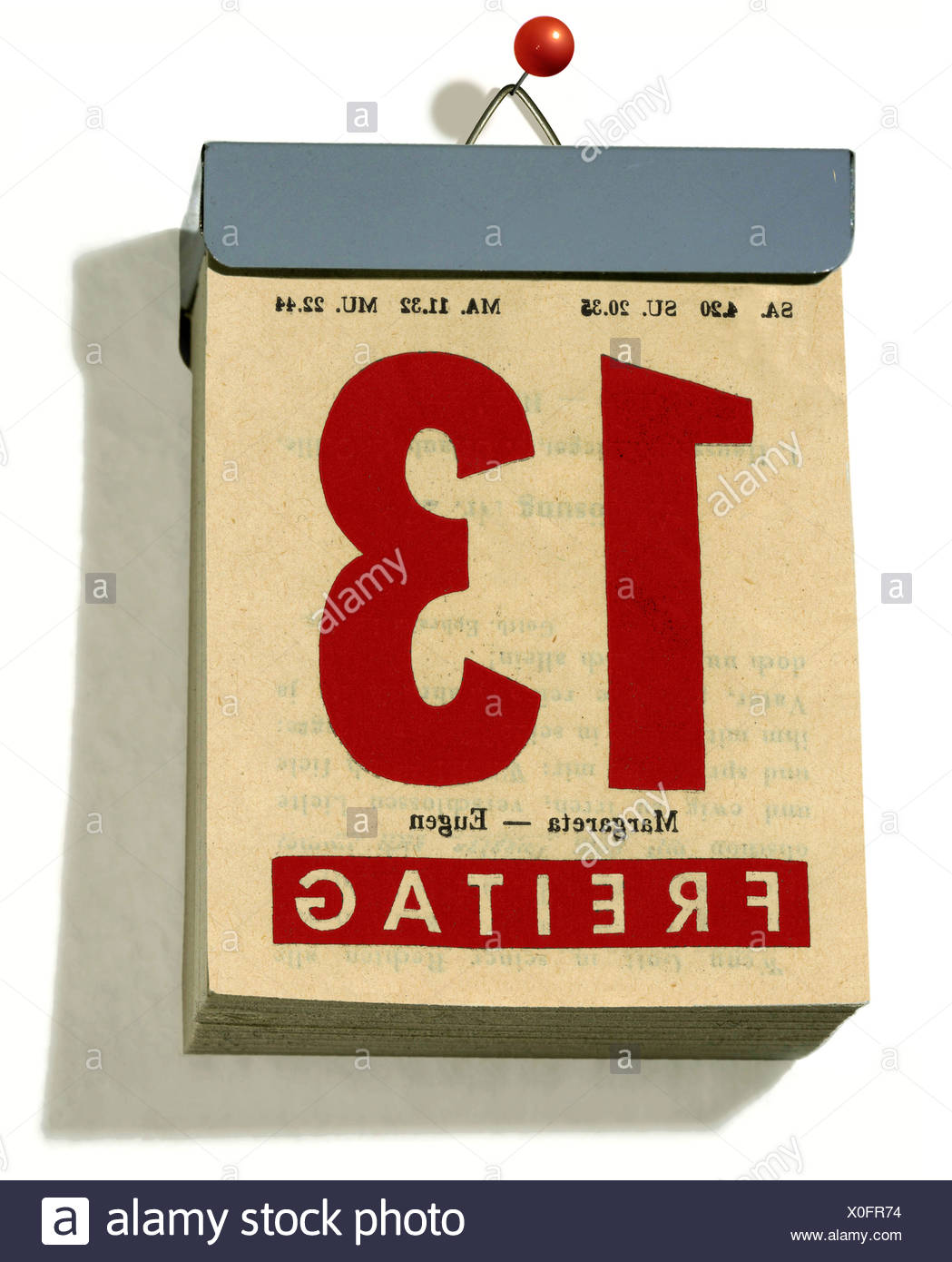 Friday 13th Calendar High Resolution Stock Photography and Images Alamy