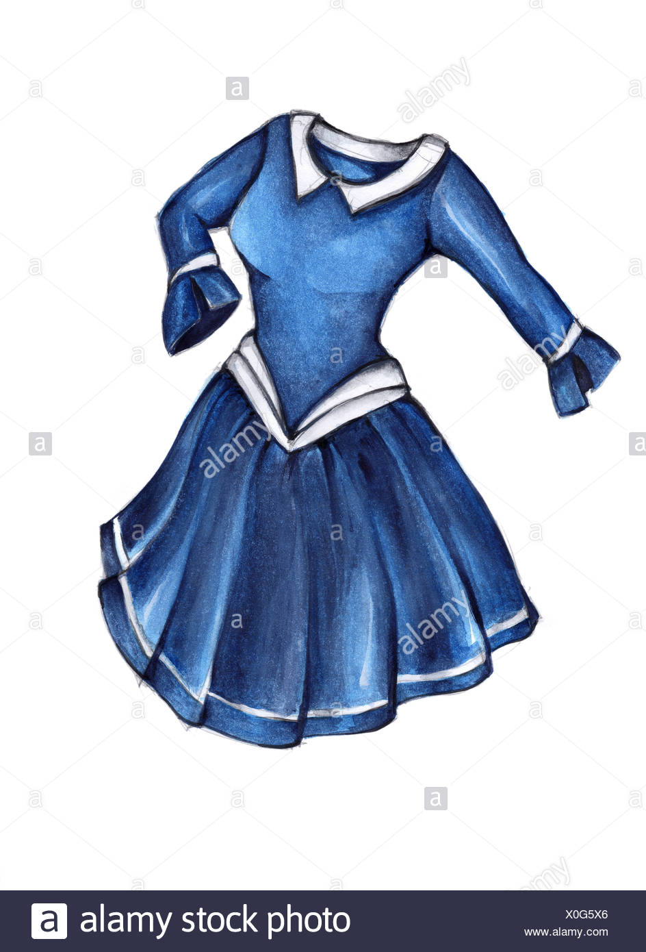 blue lady clothing