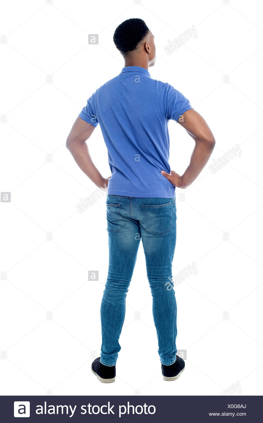 Back Pose Smart Young Guy High Resolution Stock Photography and Images