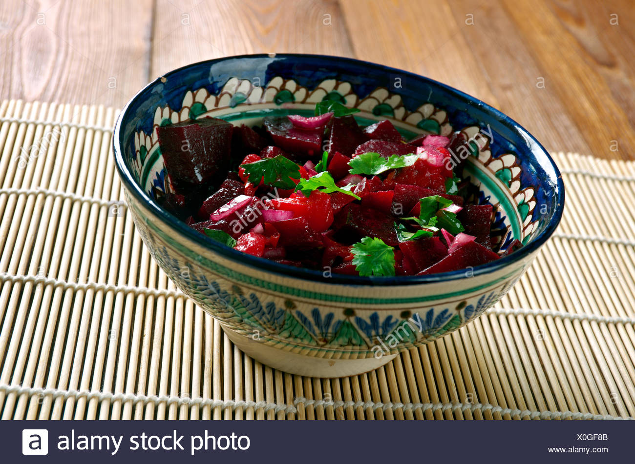 Moroccan Beet Salad Stock Photo Alamy