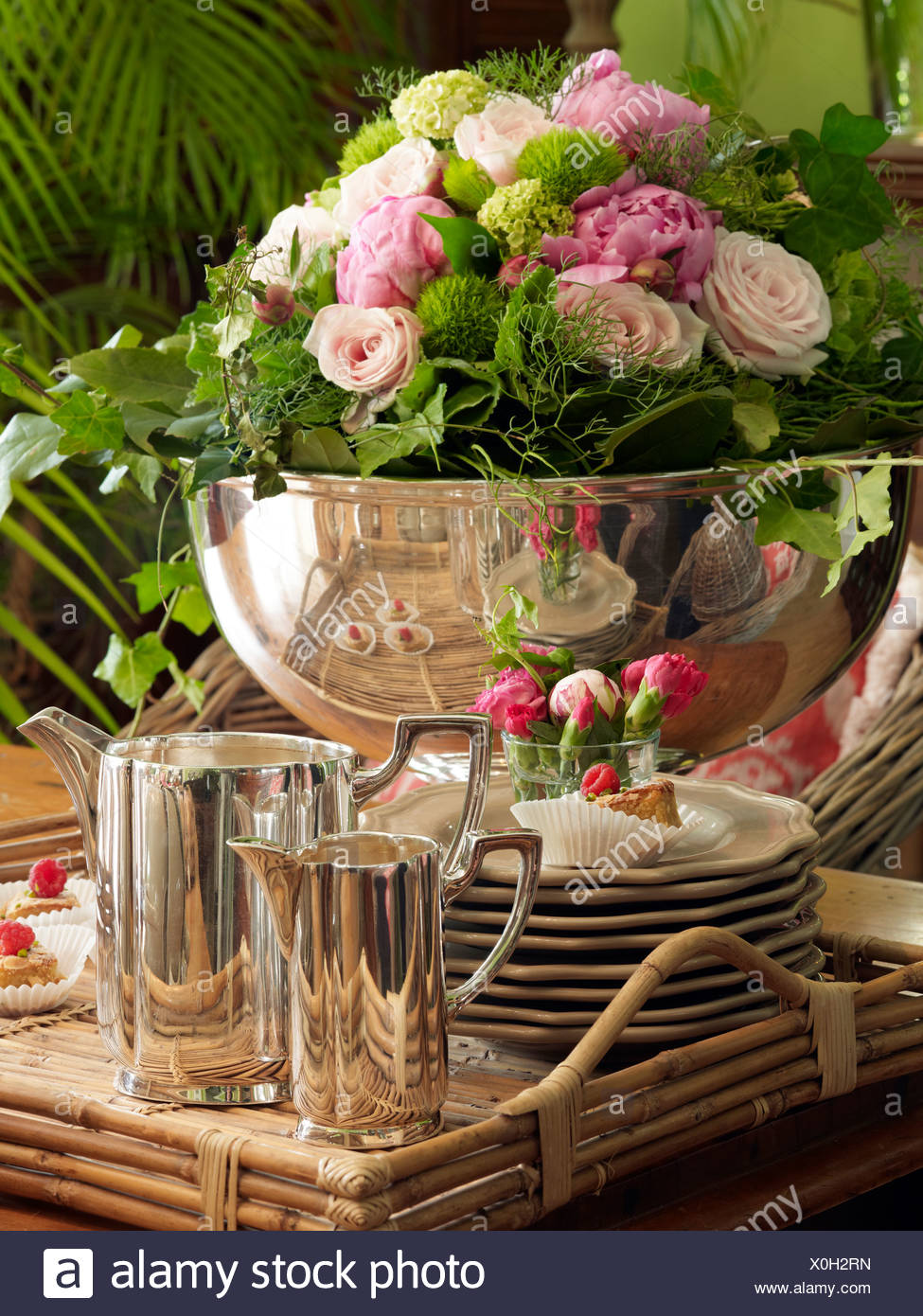 silver coffee table tray