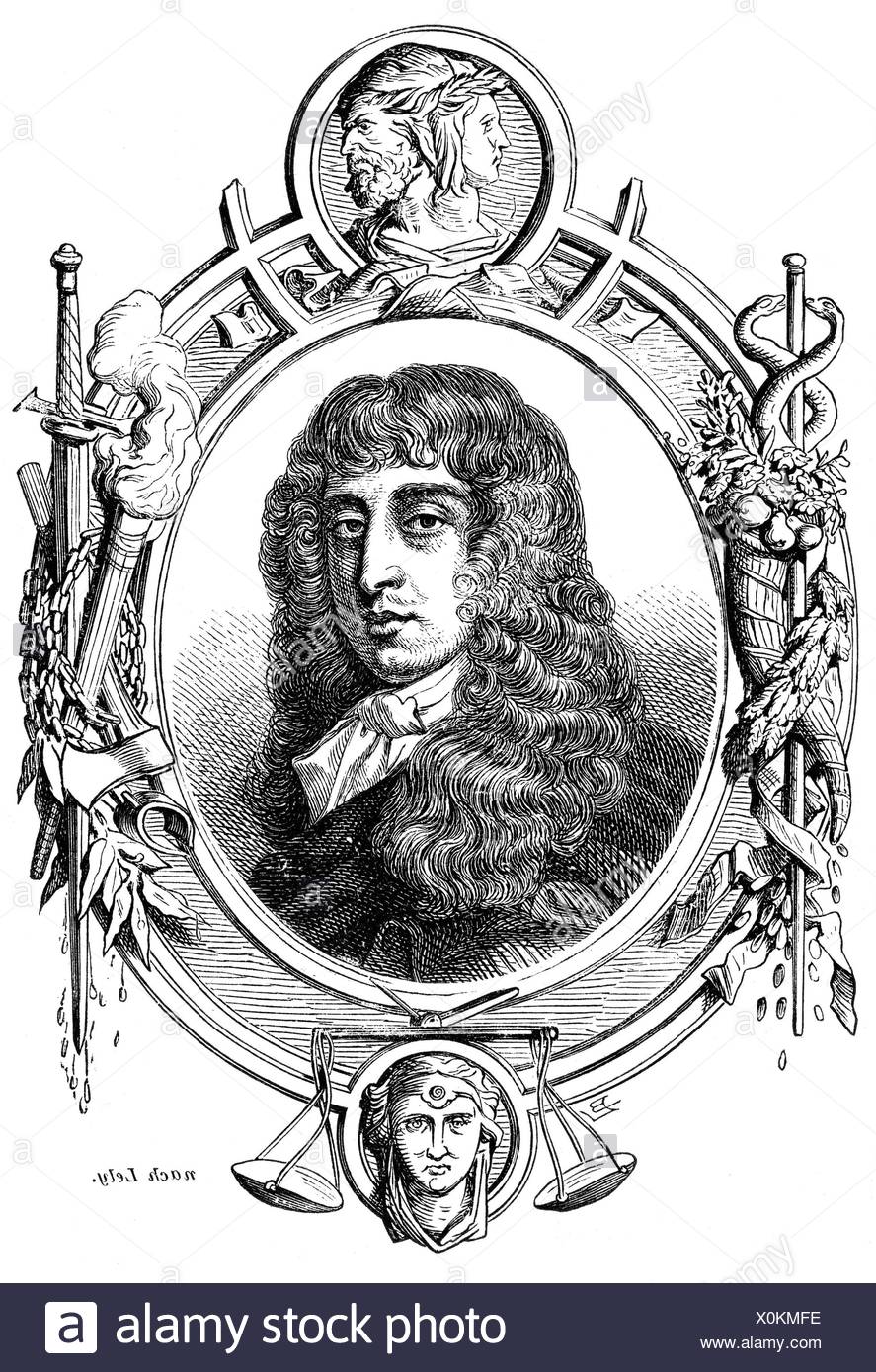 English Nobility 17th Century Stock Photos English - 