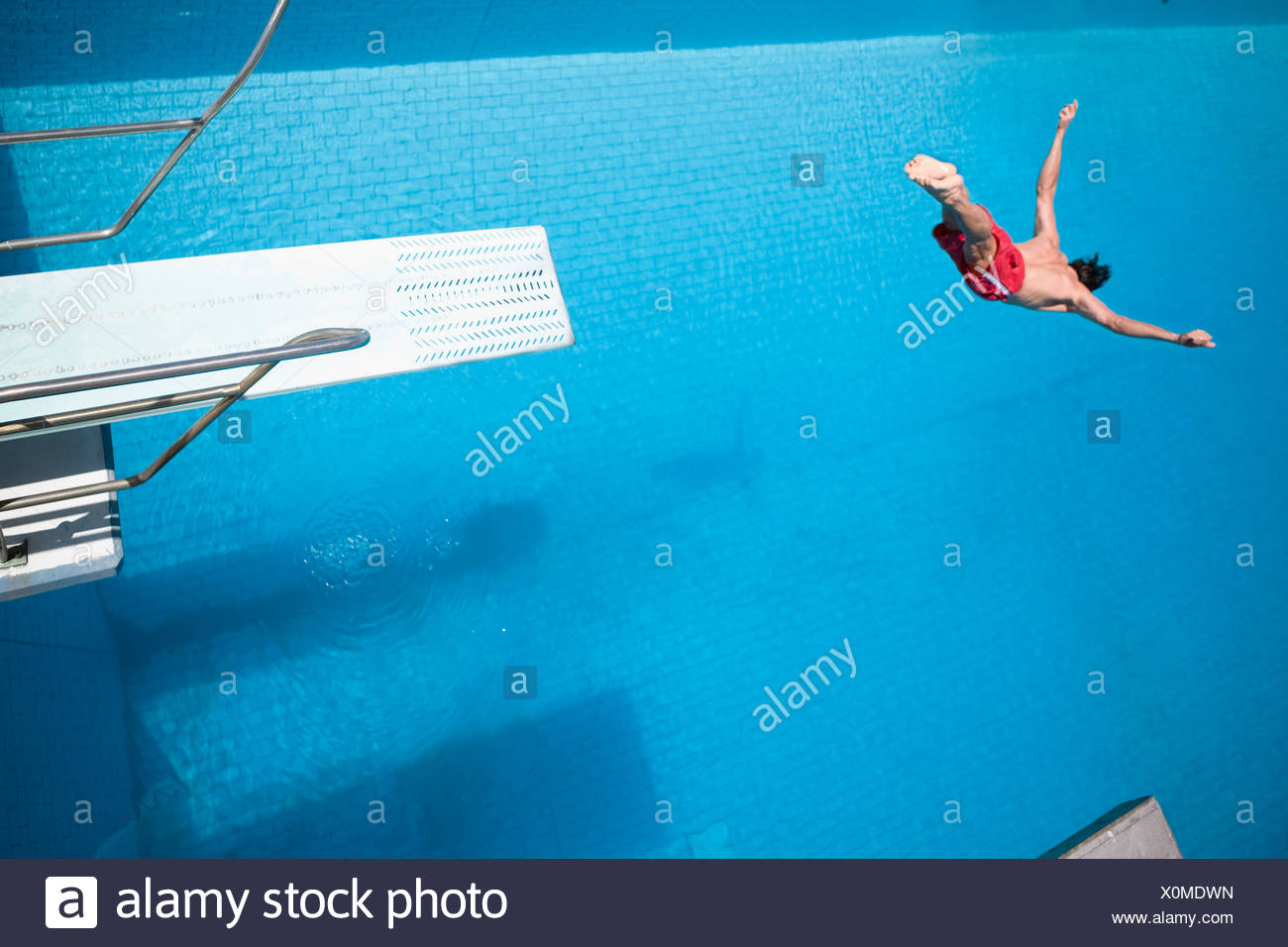 Diving Board Swimming Pool Stock Photos & Diving Board Swimming Pool