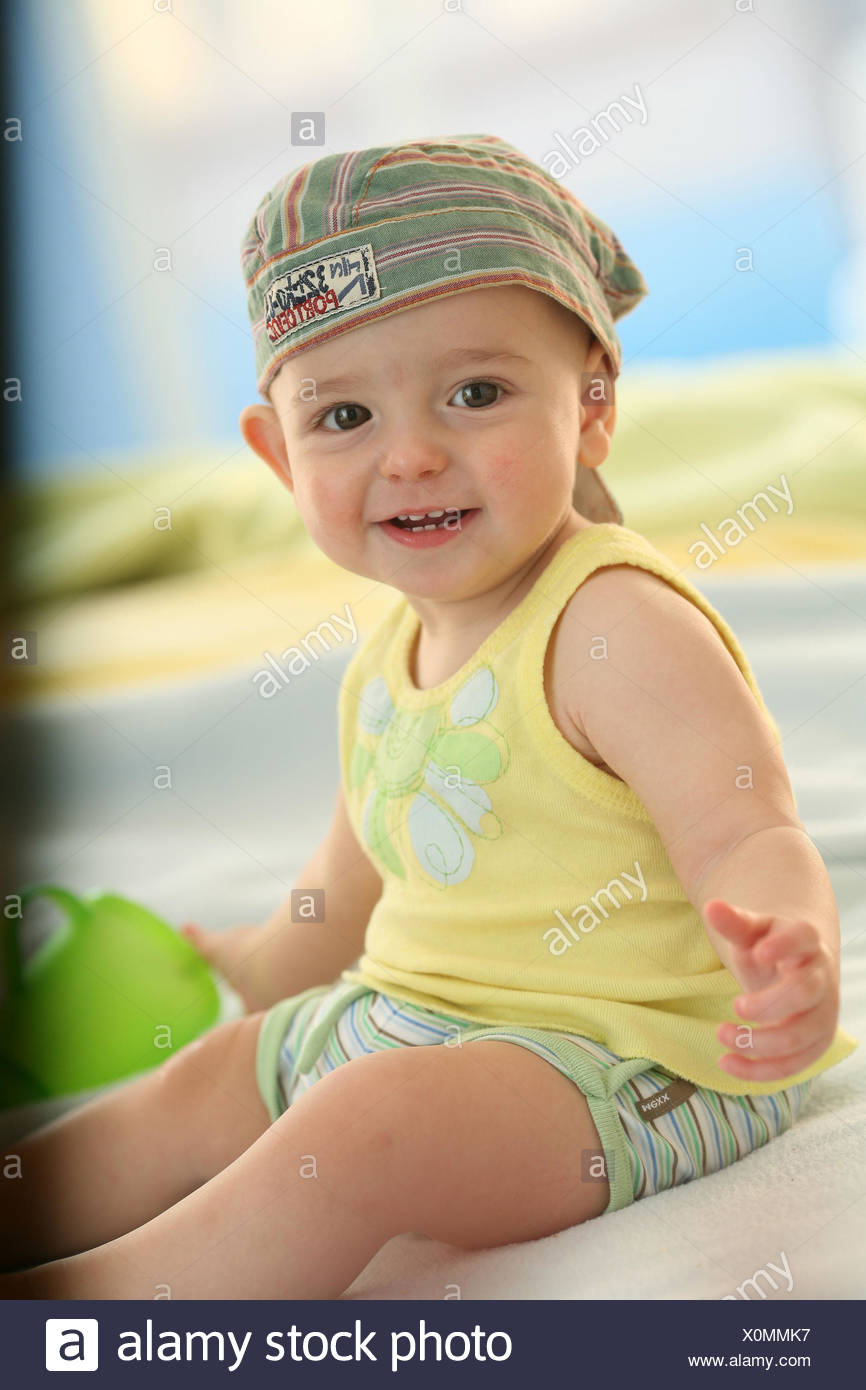 Baby 5 Months Portrait Seated Stock Photo 275821147 Alamy