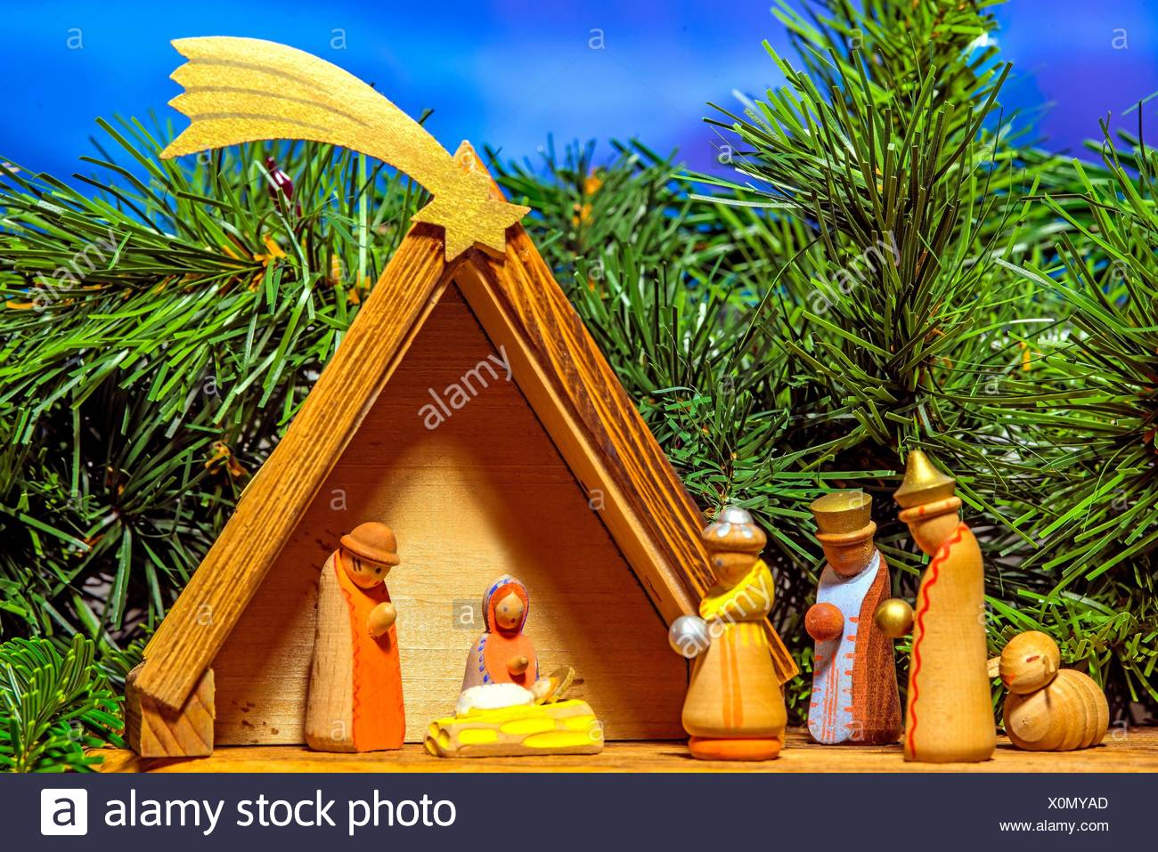 Christmas Crib Decoration High Resolution Stock Photography and Images