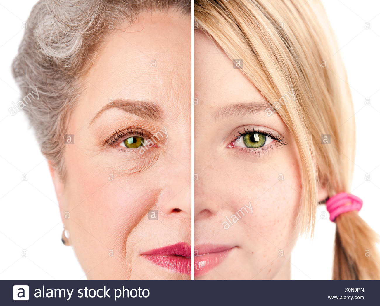 Woman Half Young Face Half Old Face High Resolution Stock Photography And Images Alamy Woman Half Young Face Half Old Face High Resolution Stock Photography And Images Alamy