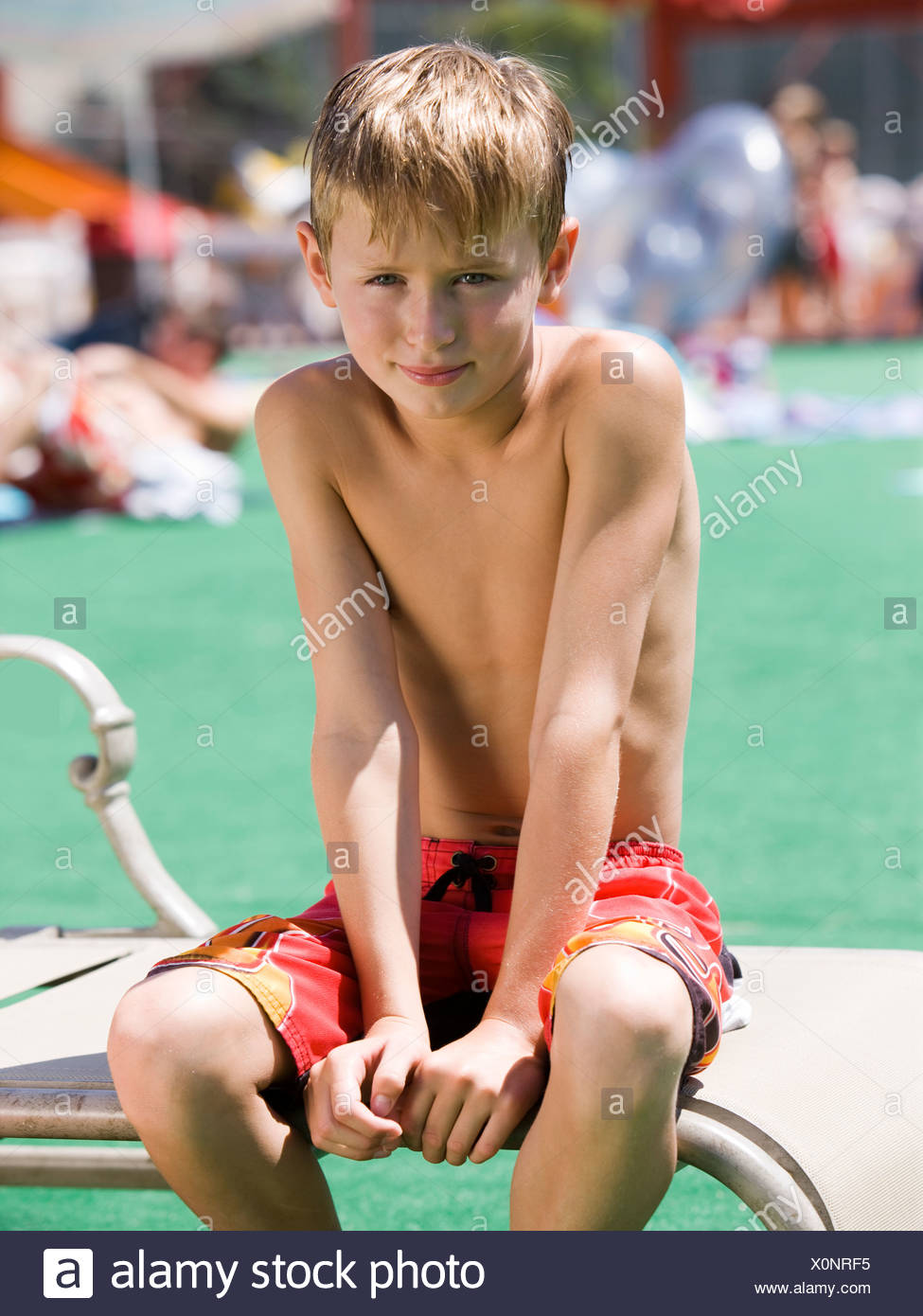 boy in swimsuit
