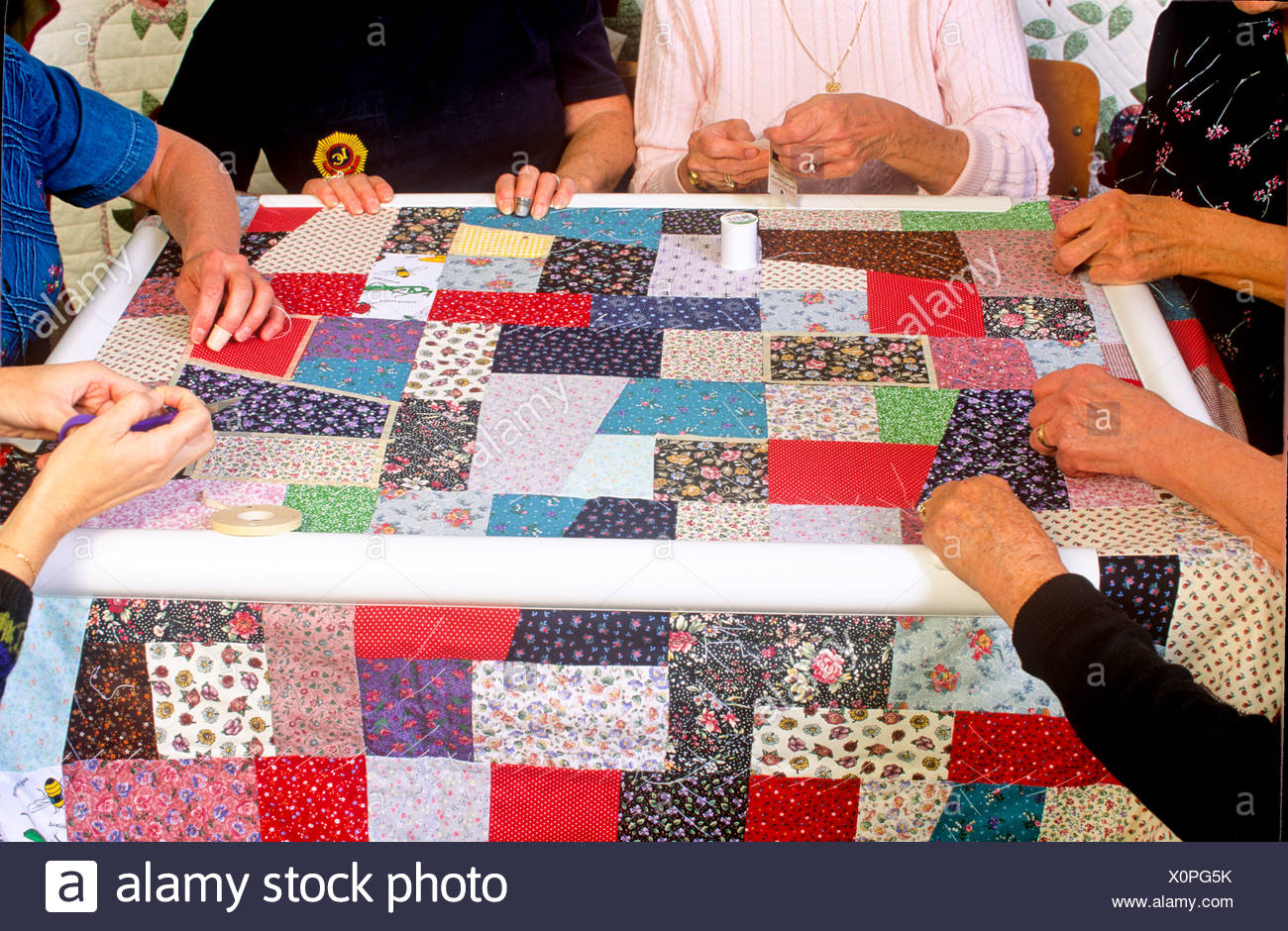 Quilting Bee High Resolution Stock Photography and Images Alamy