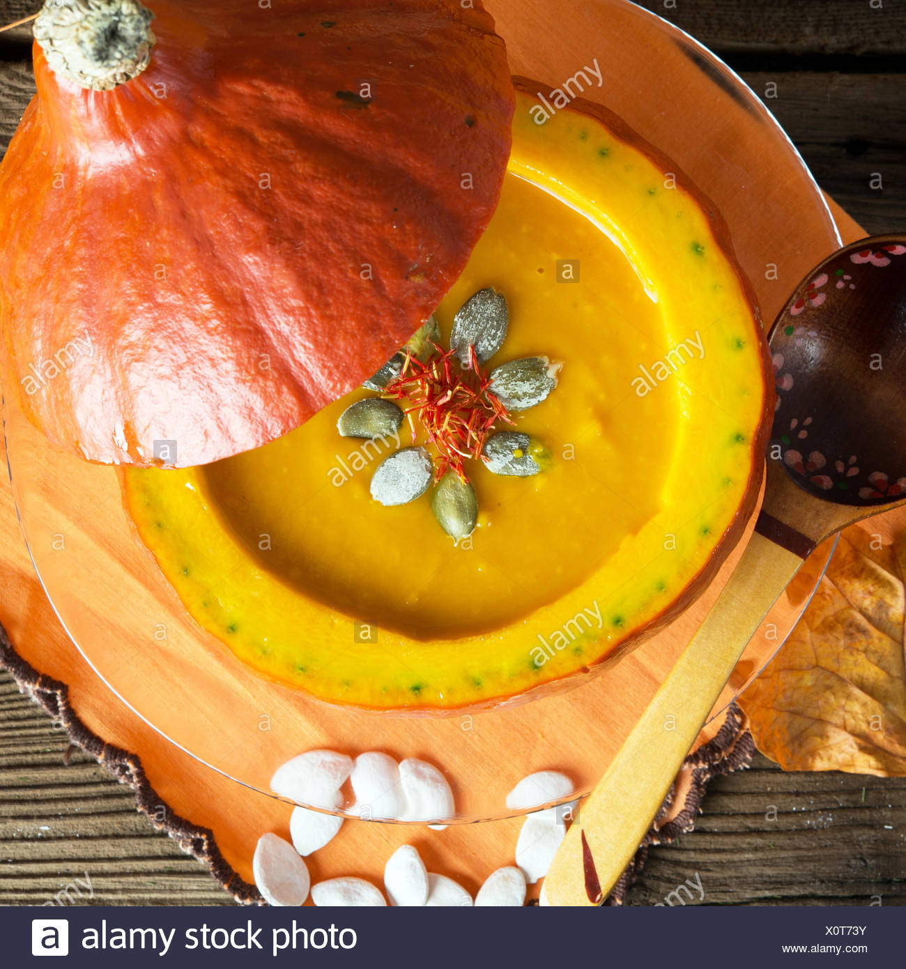 pumpkin soup Stock Photo