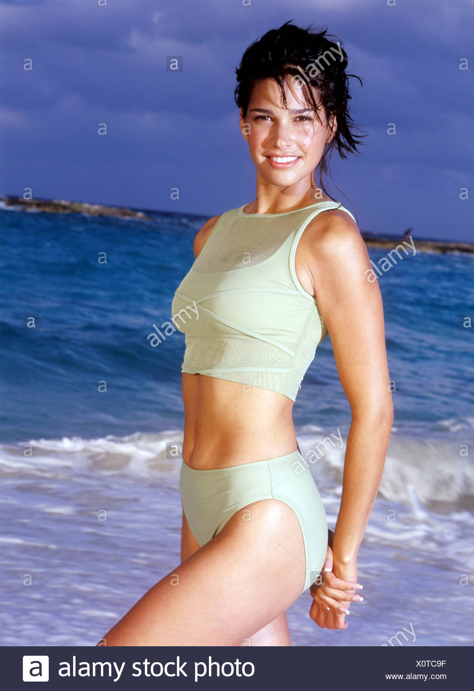 pale green bikini