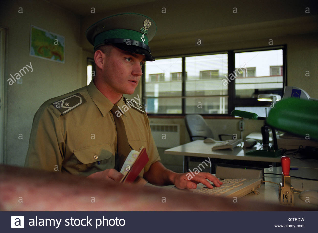 Passport Control At The Polish Ukrainian Border Crossing Korczowa Poland Stock Photo Alamy