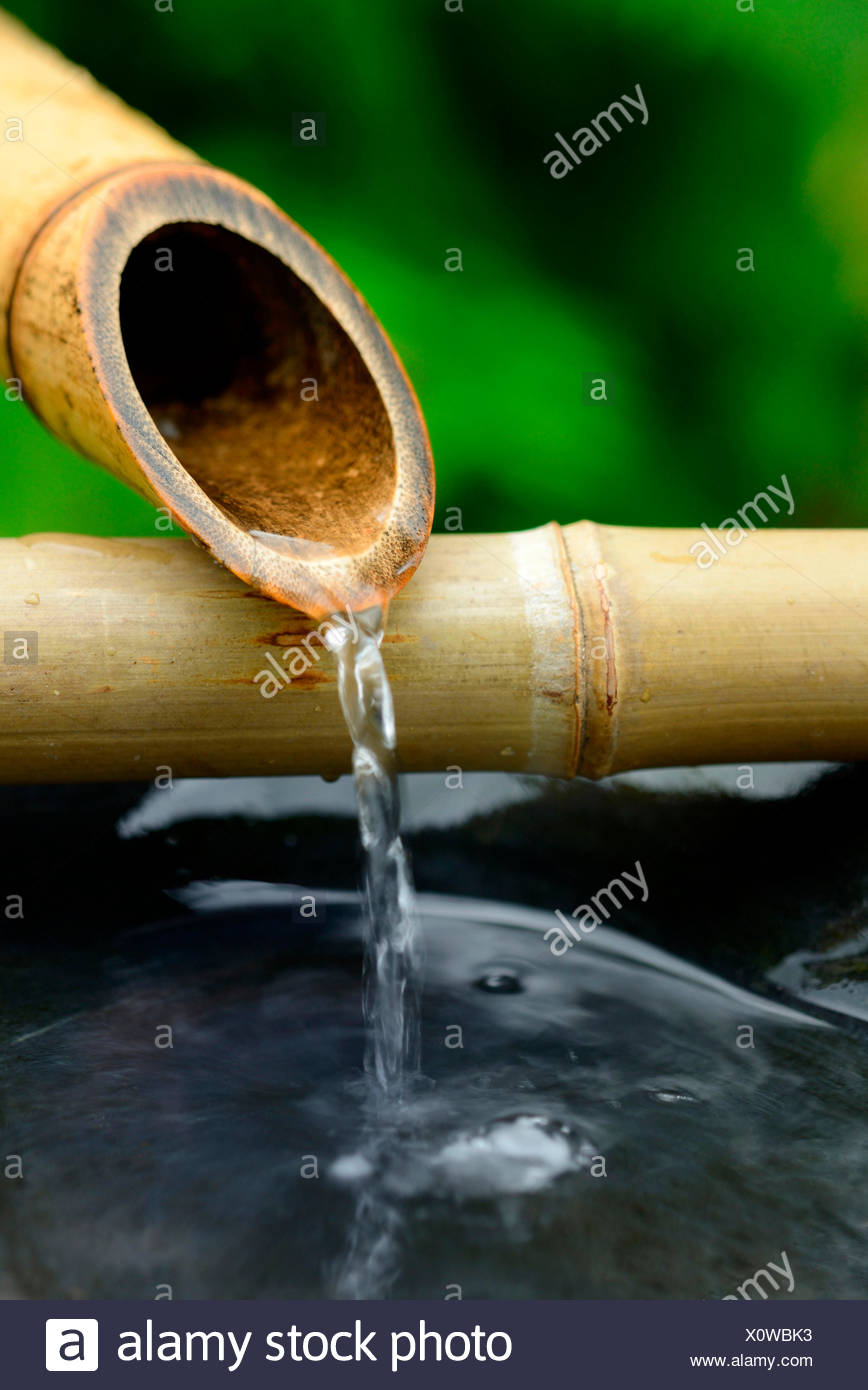 Zen Bamboo Water Fountain High Resolution Stock Photography and Images
